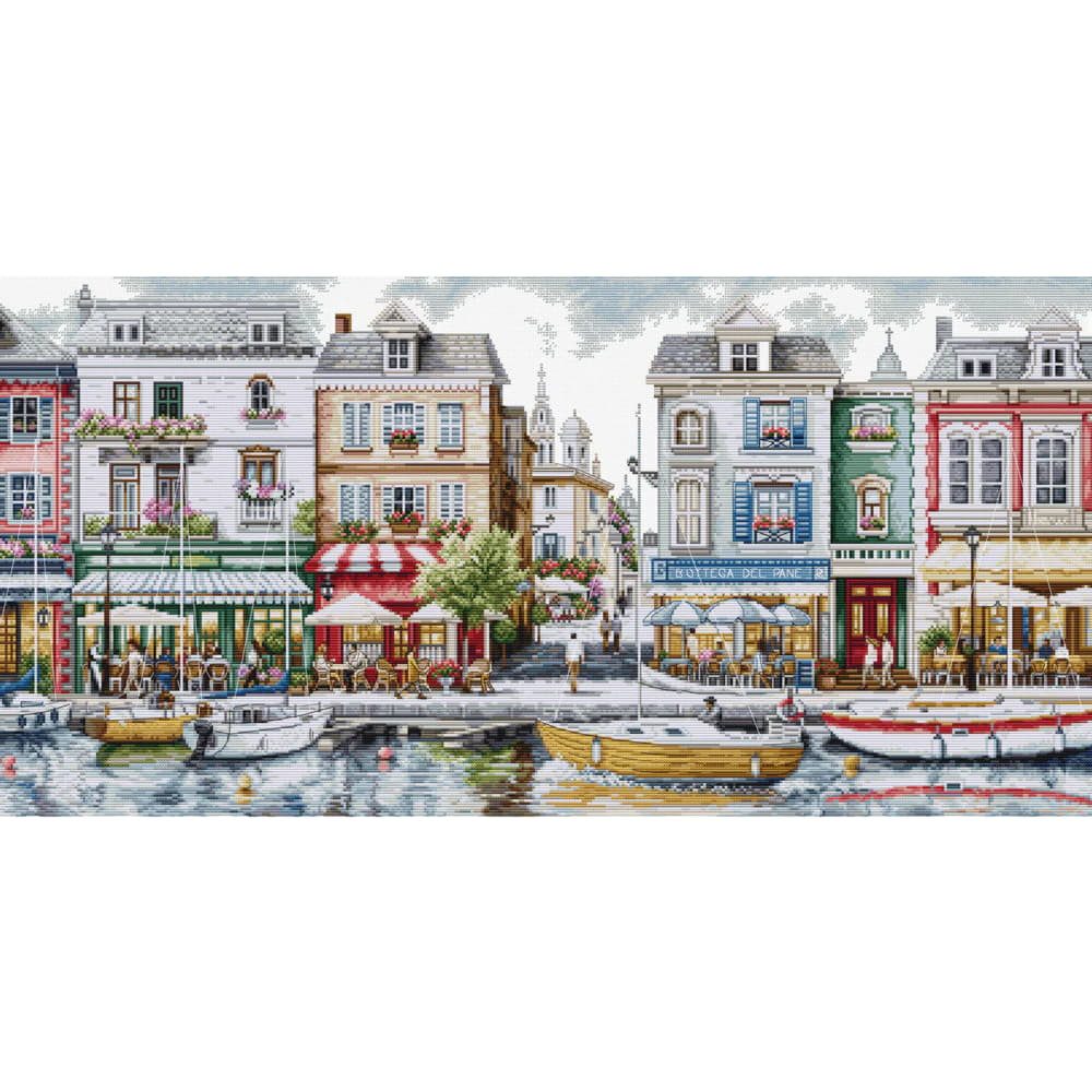 Luca-S Kreativset Luca-S Kreuzstich Stickpackung "Kai", Zählmuster, 64x32cm, (embroidery kit by Marussia)