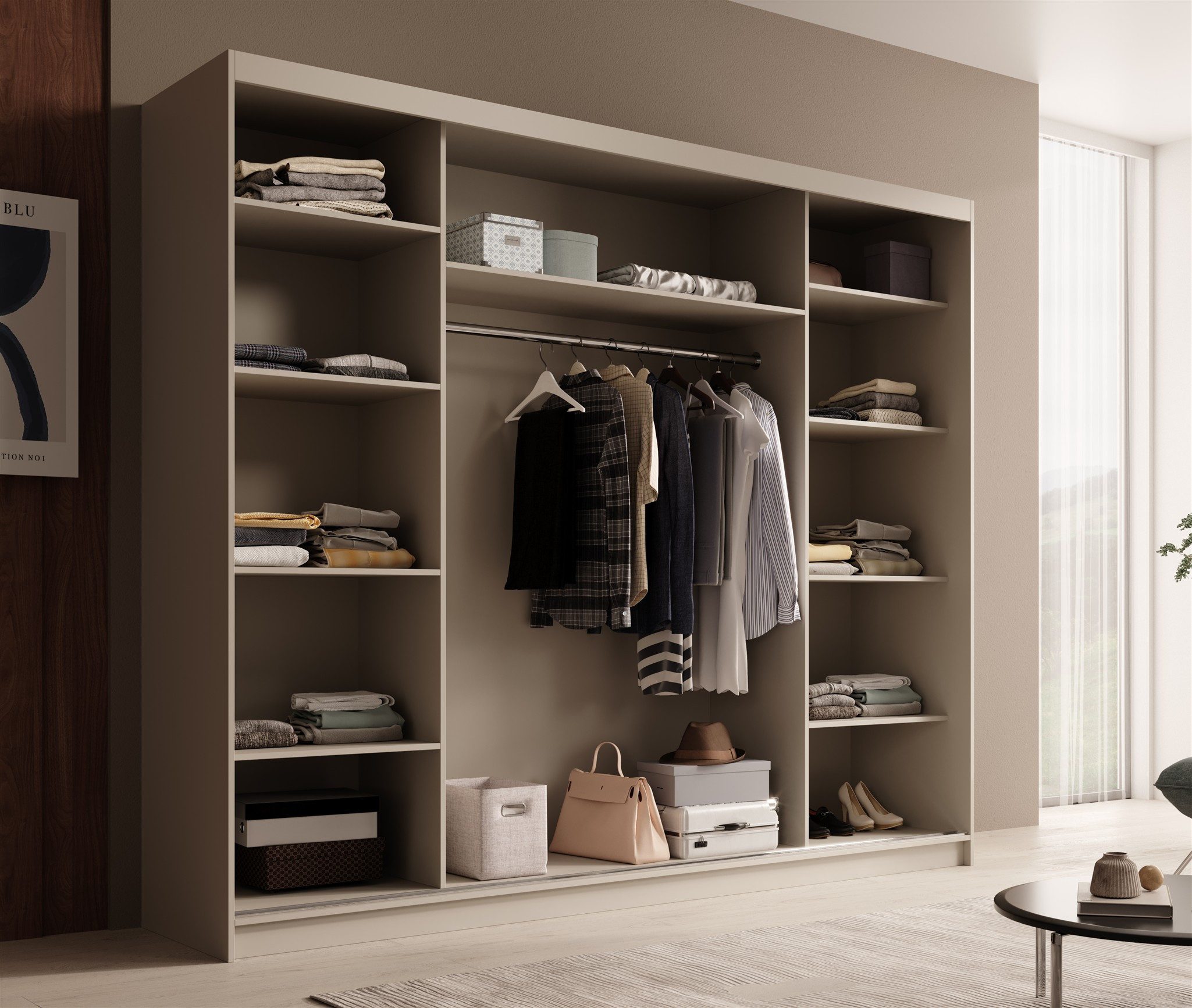 Fun Möbel Schiebetürenschrank Schrank OSLO 250 x 215 x 58 cm