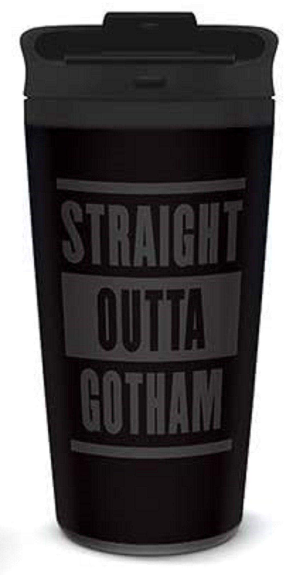 BATMAN - - outta straight Gotham - Edelstahl PYRAMID Edelstahlbecher, PYRAMID Coffee-to-go-Becher