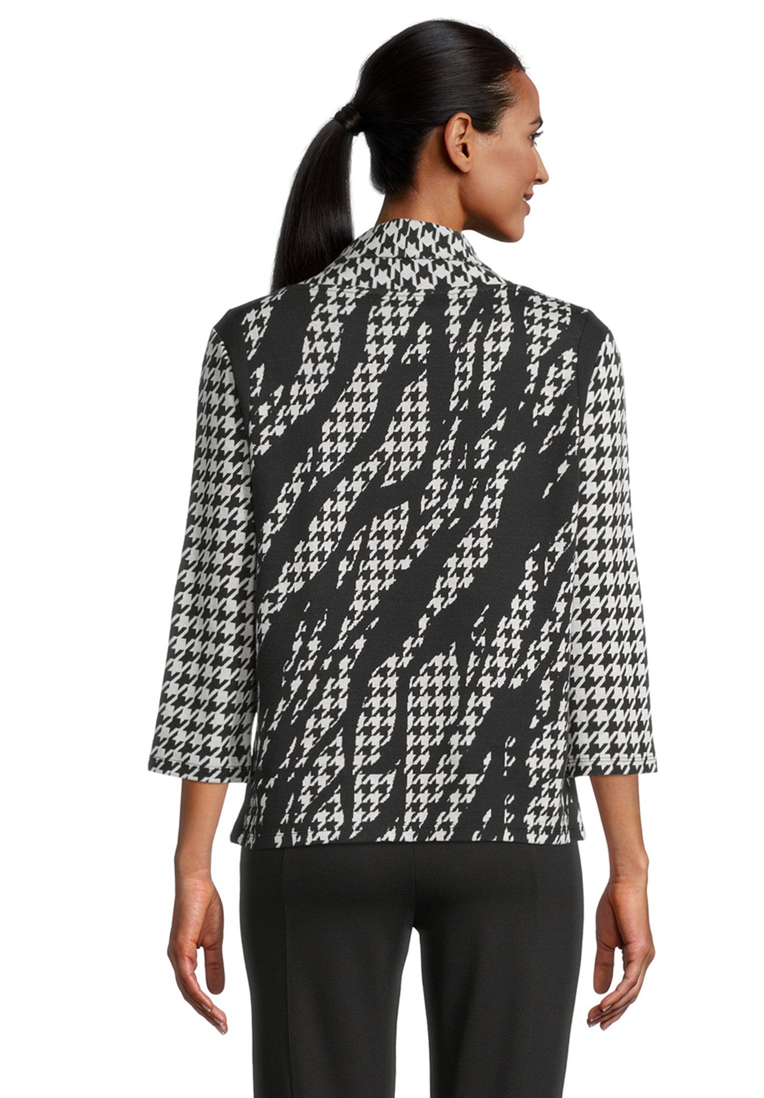 Betty Barclay Sweatshirt mit Materialmix Kragen (1-tlg) hohem