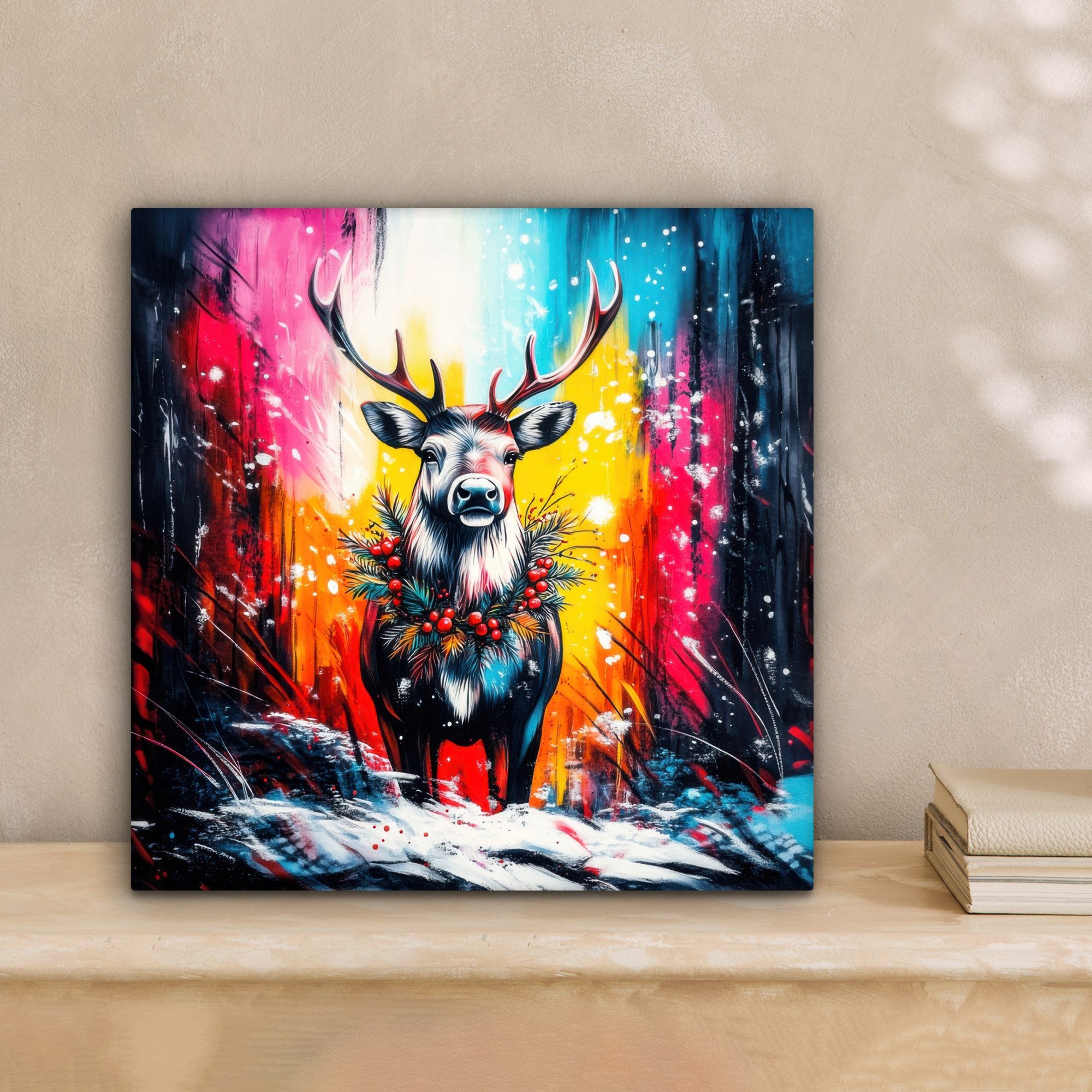 OneMillionCanvasses® Leinwandbild Rentier - Geweih - günstig online kaufen