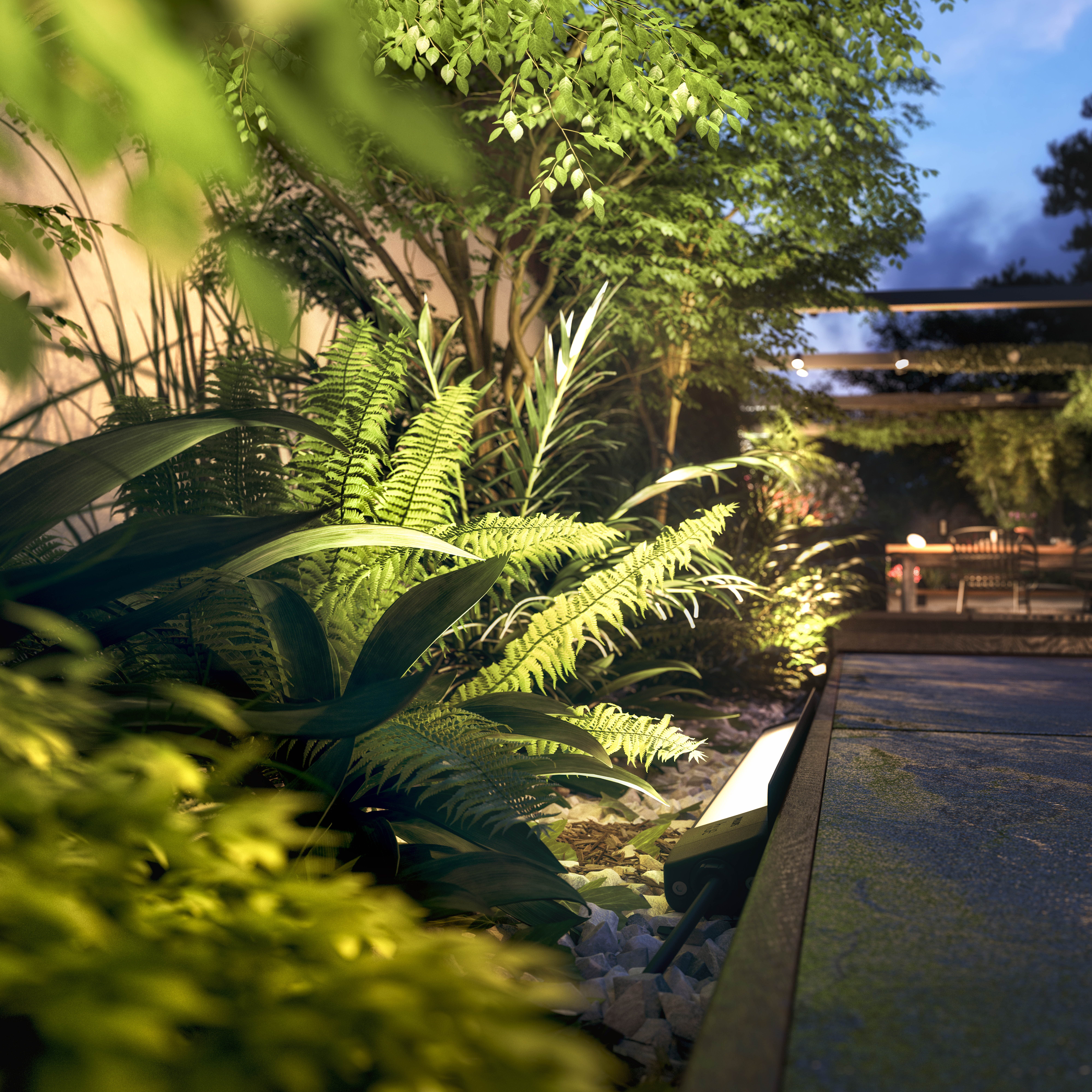 Philips Hue LED Wandstrahler White & Color Ambiance Amarant Wandfluter schwarz, Abschaltautomatik, Bluetooth, CCT - über Fernbedienung, Dimmfunktion, Farbsteuerung, Farbwechsel, Leuchtdauer einstellbar, Memoryfunktion, Nachtlichtfunktion, RGB, Smart Home, Timerfunktion, dimmbar über Fernbedienung, erweiterbar, mehrere Helligkeitsstufen, LED fest integriert, RGB, Erweiterung für Niedervolt-System für Outdoor ohne Netzteil