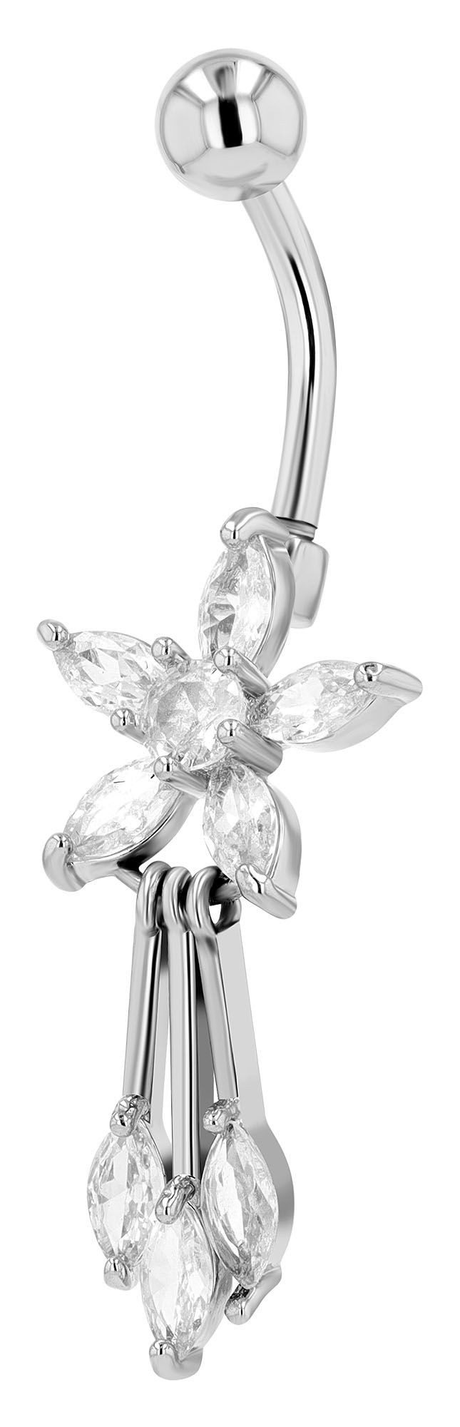 AKZENT Bauchnabelpiercing Lilly Edelstahl silber günstig online kaufen