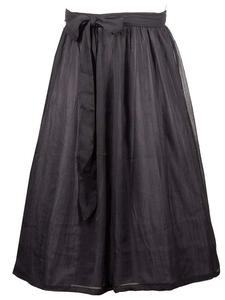 Goldschmidt Trachten Dirndlschürze Dirndlschürze Chiffon 70cm Länge schwarz