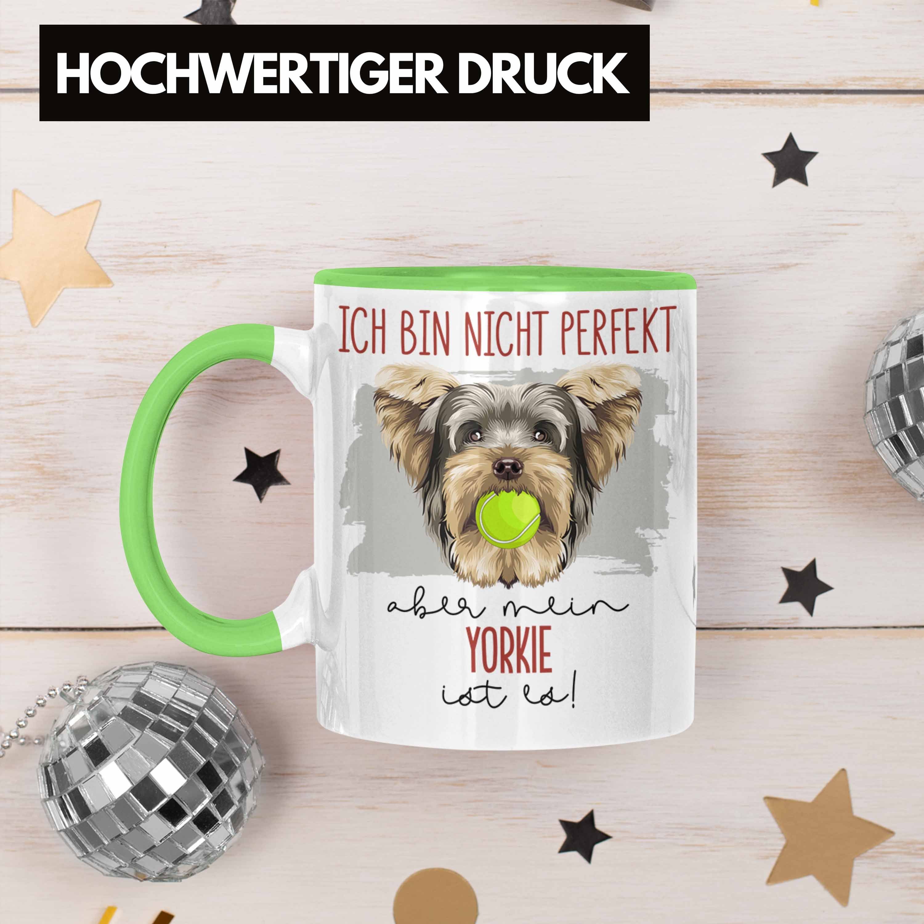 Geschenk Grün Spruch Lustiger Tasse Besitzerin Geschenkidee Trendation Yorkie Besitzer Tasse