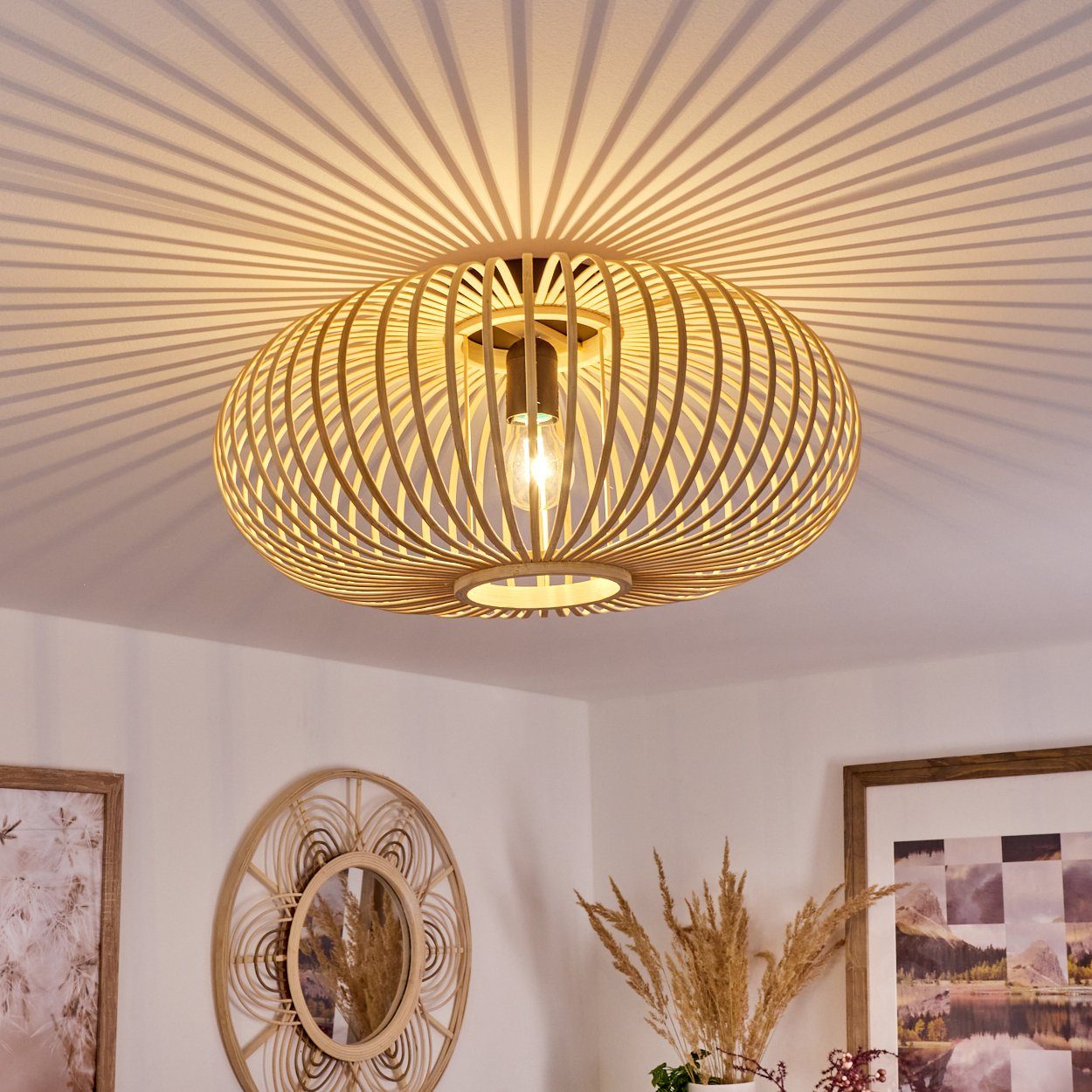 hofstein Deckenleuchte »Aidone« runde Deckenlampe aus günstig online kaufen