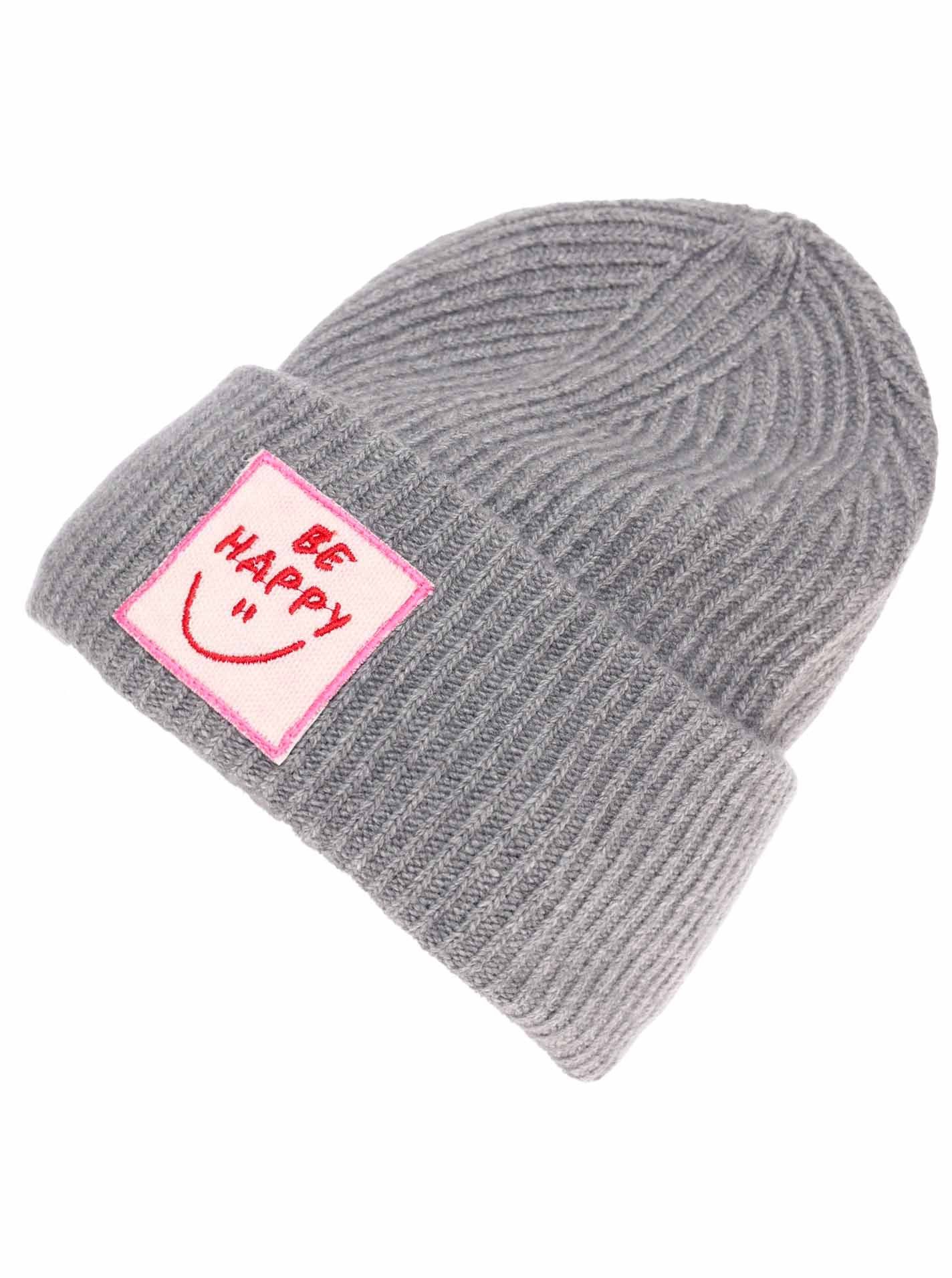 Zwillingsherz Strickmütze "Be Happy" Grobstrick, mit günstig online kaufen