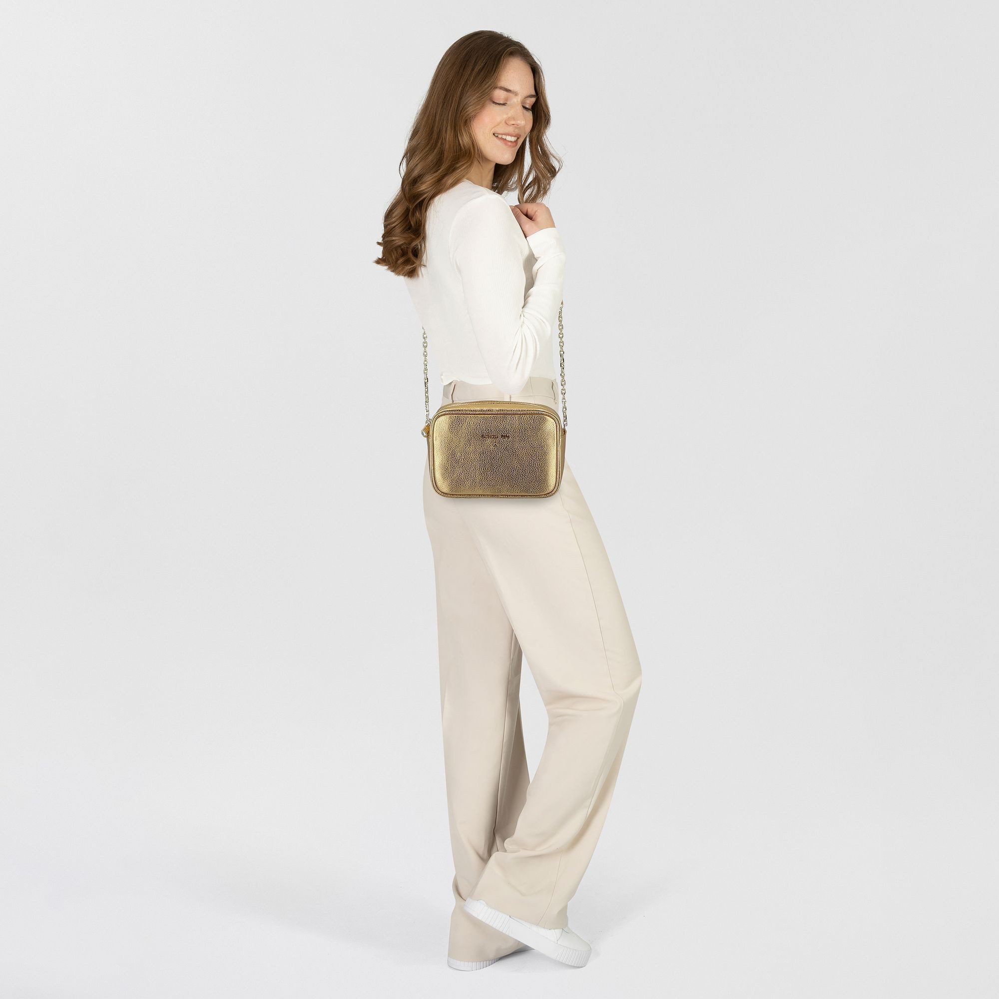 Patrizia Pepe Umhängetasche Fly, Leder