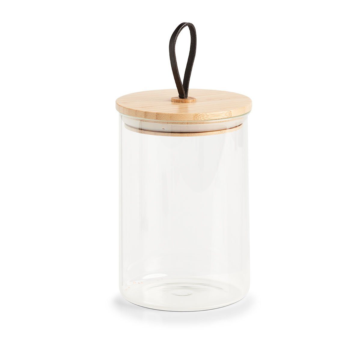Zeller Present Vorratsglas Vorratsglas m. Bambusdeckel, Borosilikat Glas / Silikon / Bambus, 1100 ml, Borosilikat Glas / Silikon / Bambus, transparent, Ø11,2 x 16,3 cm