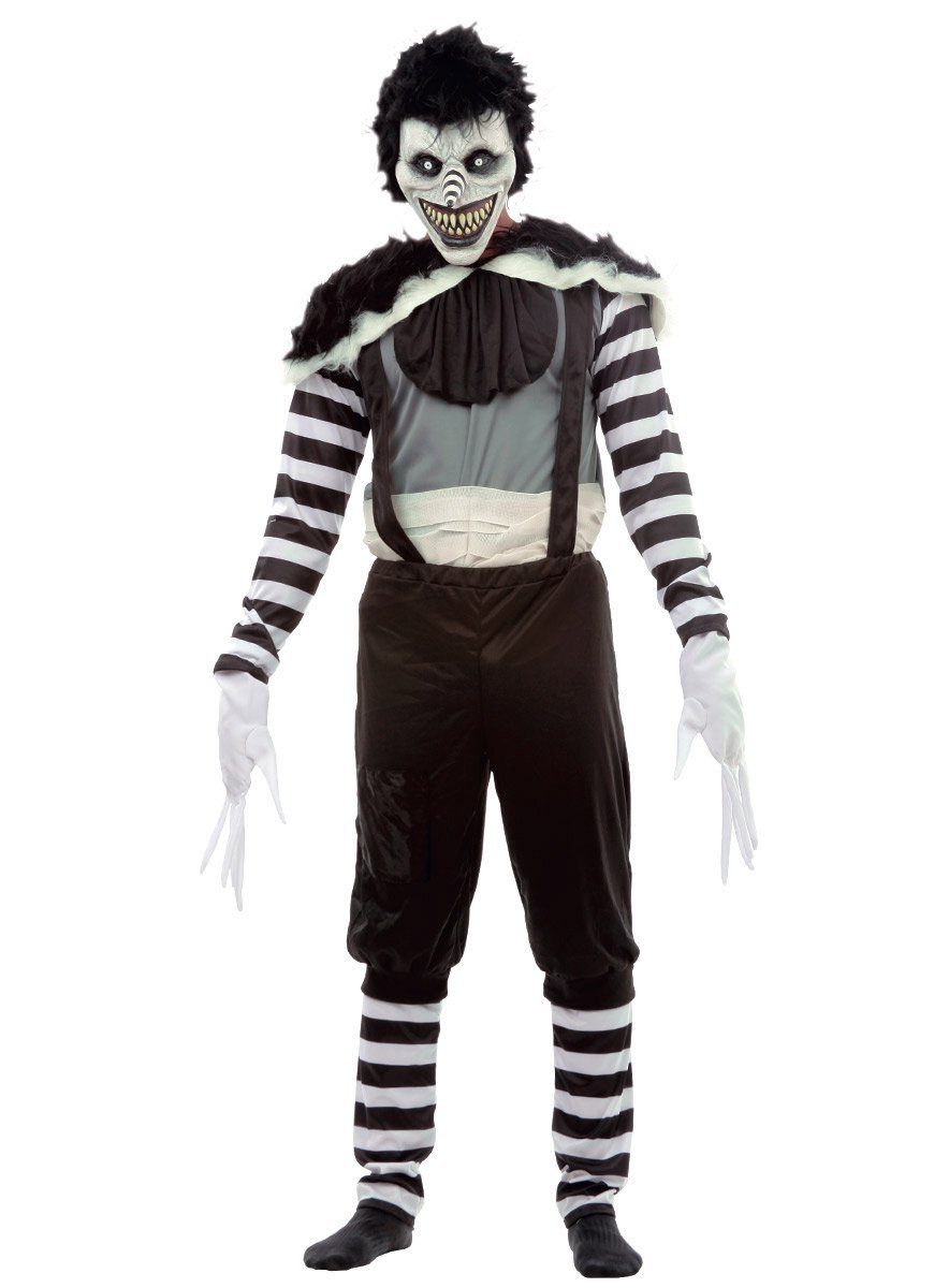 Ghoulish Productions Clown-Kostüm Laughing Jack, Bei diesem Horrorclown gibt's nichts zu lachen!