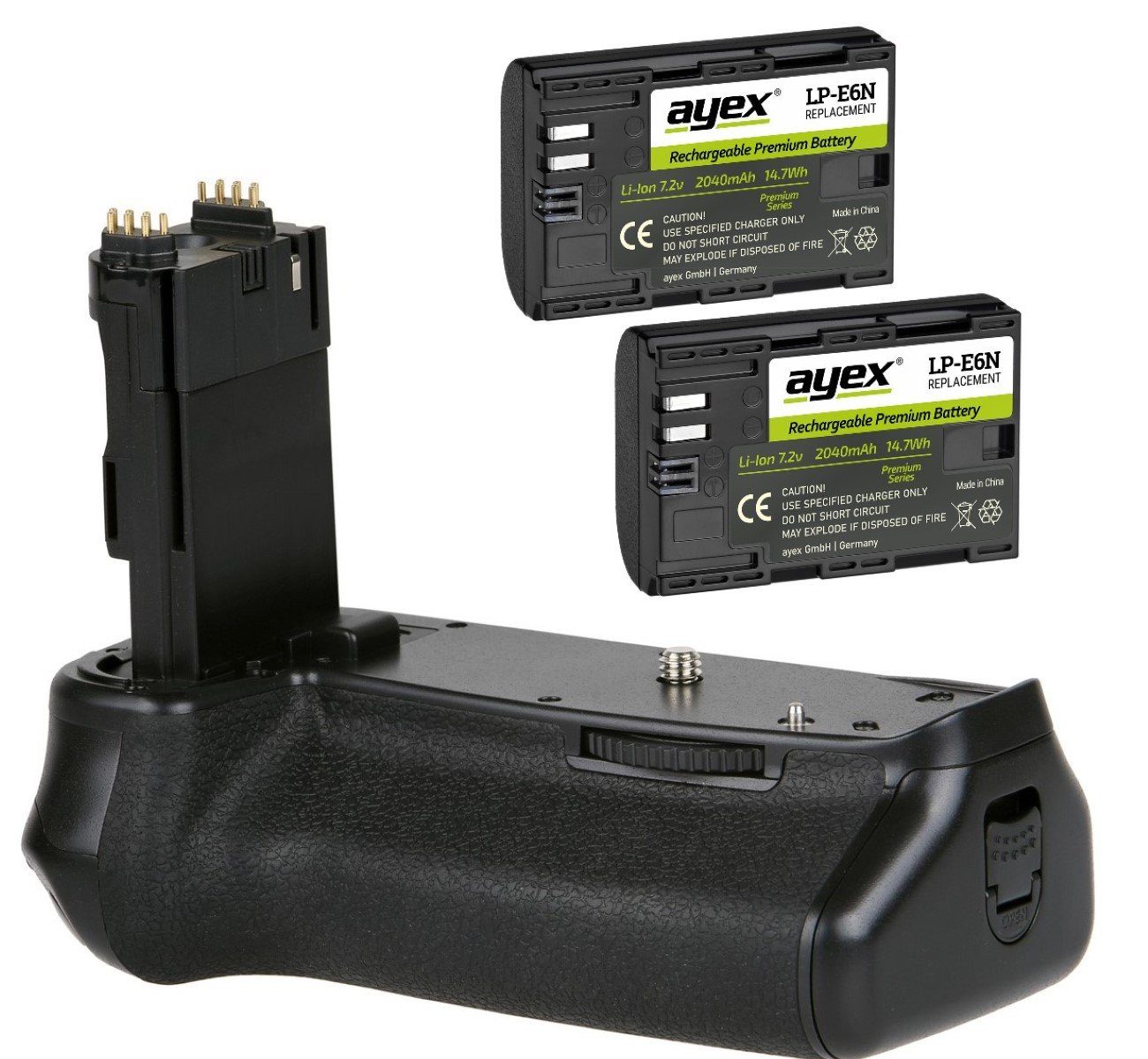 Batteriegriff für Canon EOS 6D Mark II wie BG-E21 inkl. 2x LP-E6N Akku