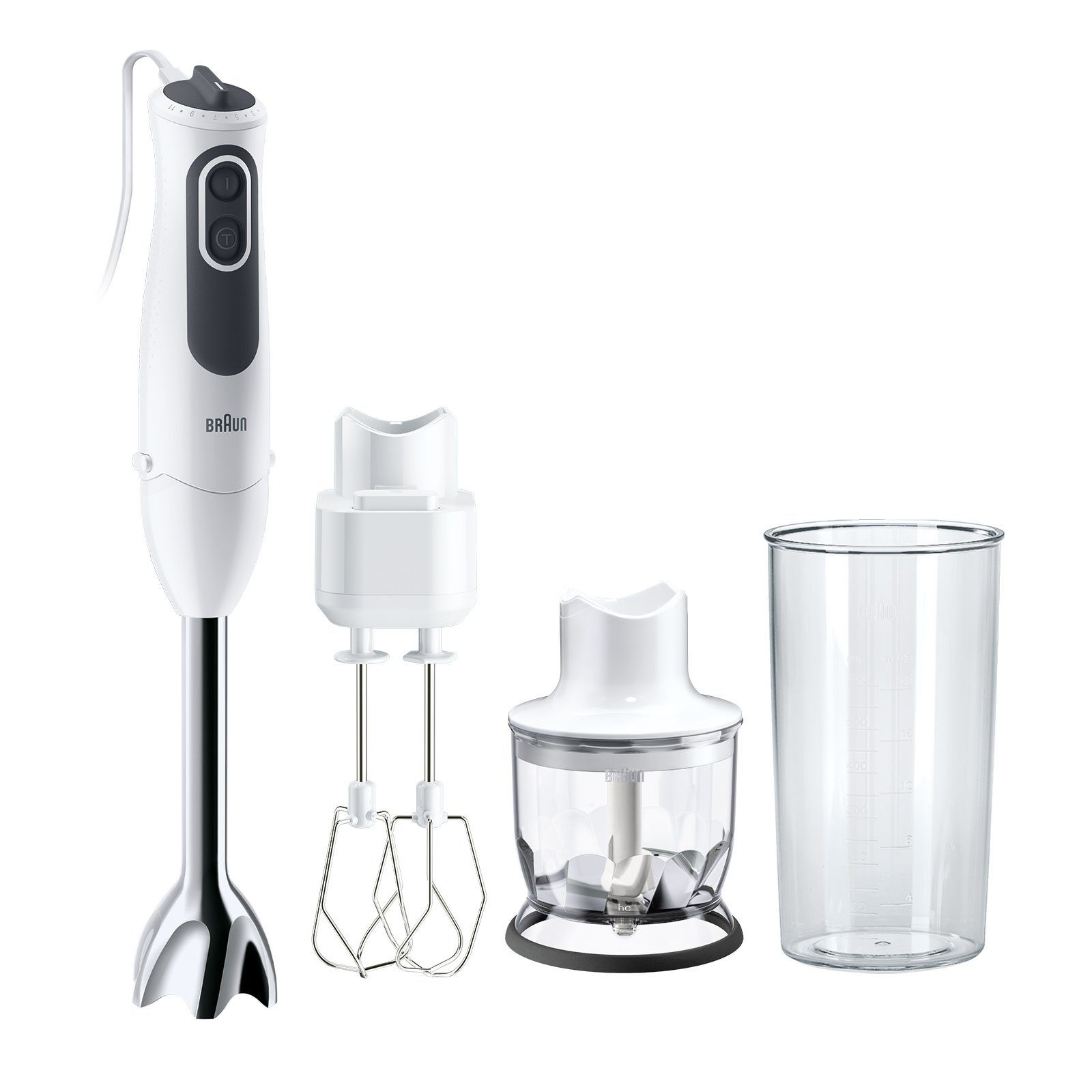 Braun Handmixer MultiQuick 3 MQ 3125 B, 750 W, EasyClick Anschluss