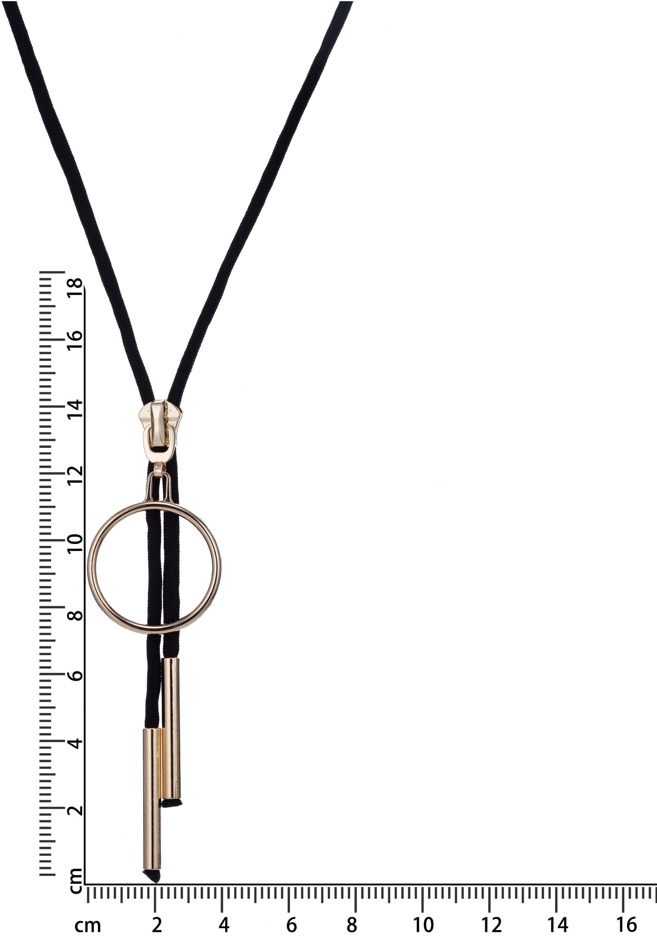 Firetti Kette mit Anhänger in Reißverschluss-Optik