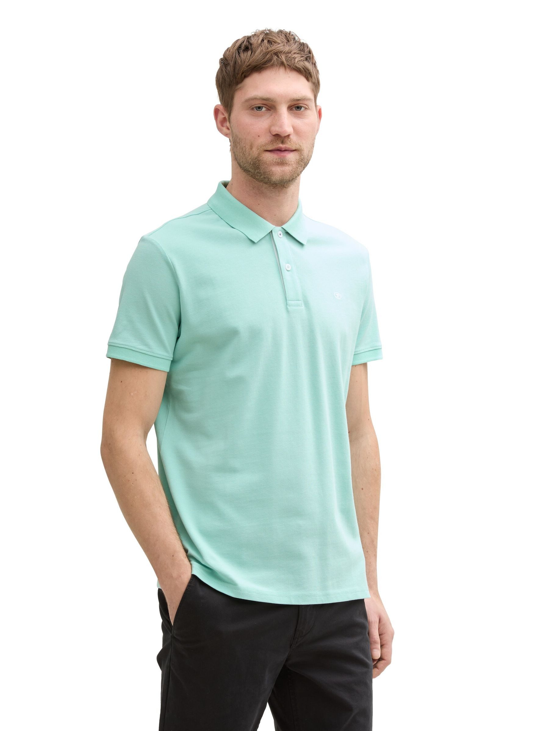 TOM TAILOR Poloshirt Polo mit Logostickerei BASIC POLO WITH CONTRAST BASIC günstig online kaufen