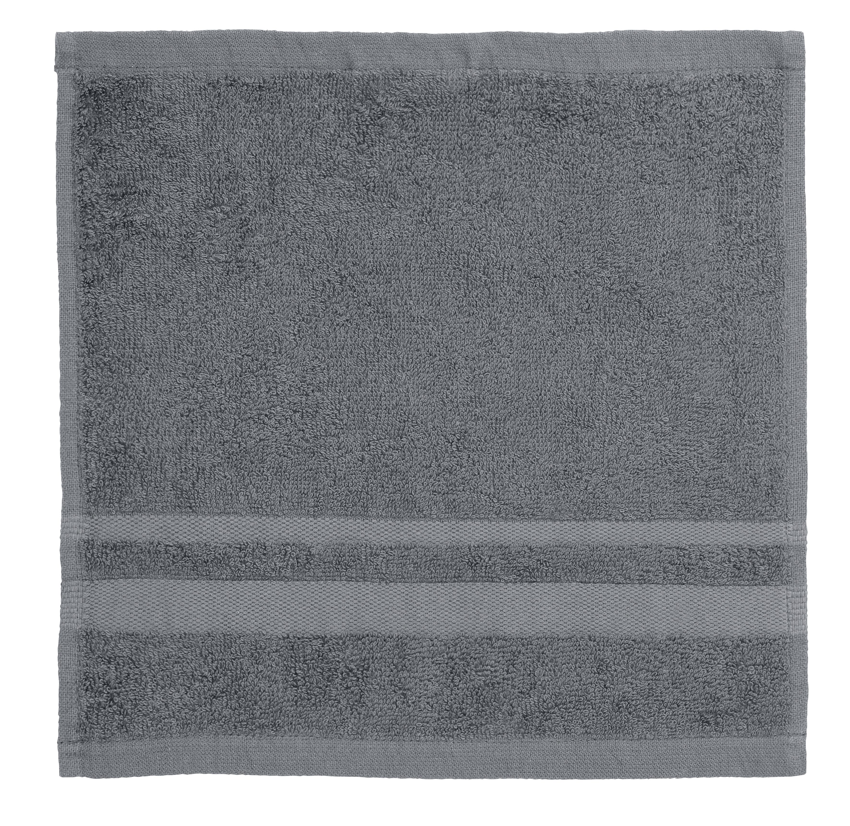 OTTO home Waschlappen Vanessa, 10 Seiftücher, 30x30cm, in Standard- und Premium-Qualität, (Set, 10-St), Handtücher mit Bordüre, 100% Baumwolle, einfarbig, weich