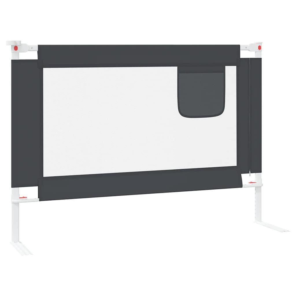 furnicato Bettschutzgitter Bettgitter Dunkelgrau 90 x 25 cm für sicheren Schlaf (1 St) – Bild 5 von 5
