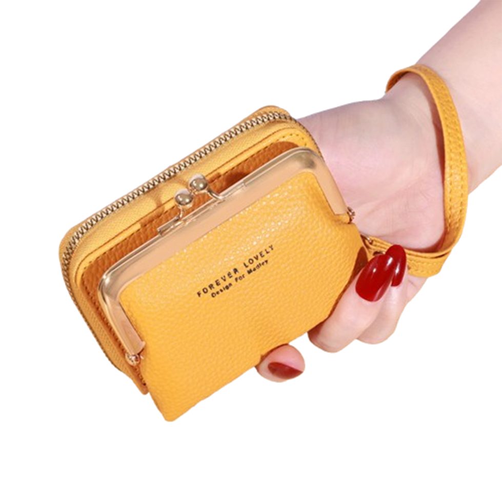 Coonoor Geldbörse Damen Kleingeldbörse mit Handgelenkband vielen Fächern un günstig online kaufen