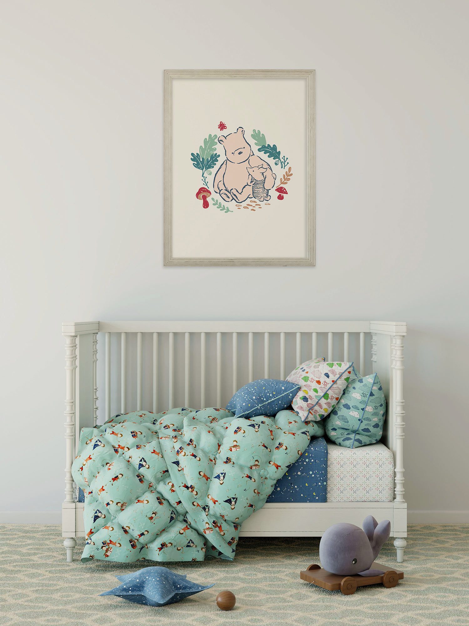 Komar Wandbild Disney Winnie the Pooh Taking Care, Disney (Set, 1 St), 30 x 40 cm (Breite x Höhe) - Kinderzimmer, Dekoration