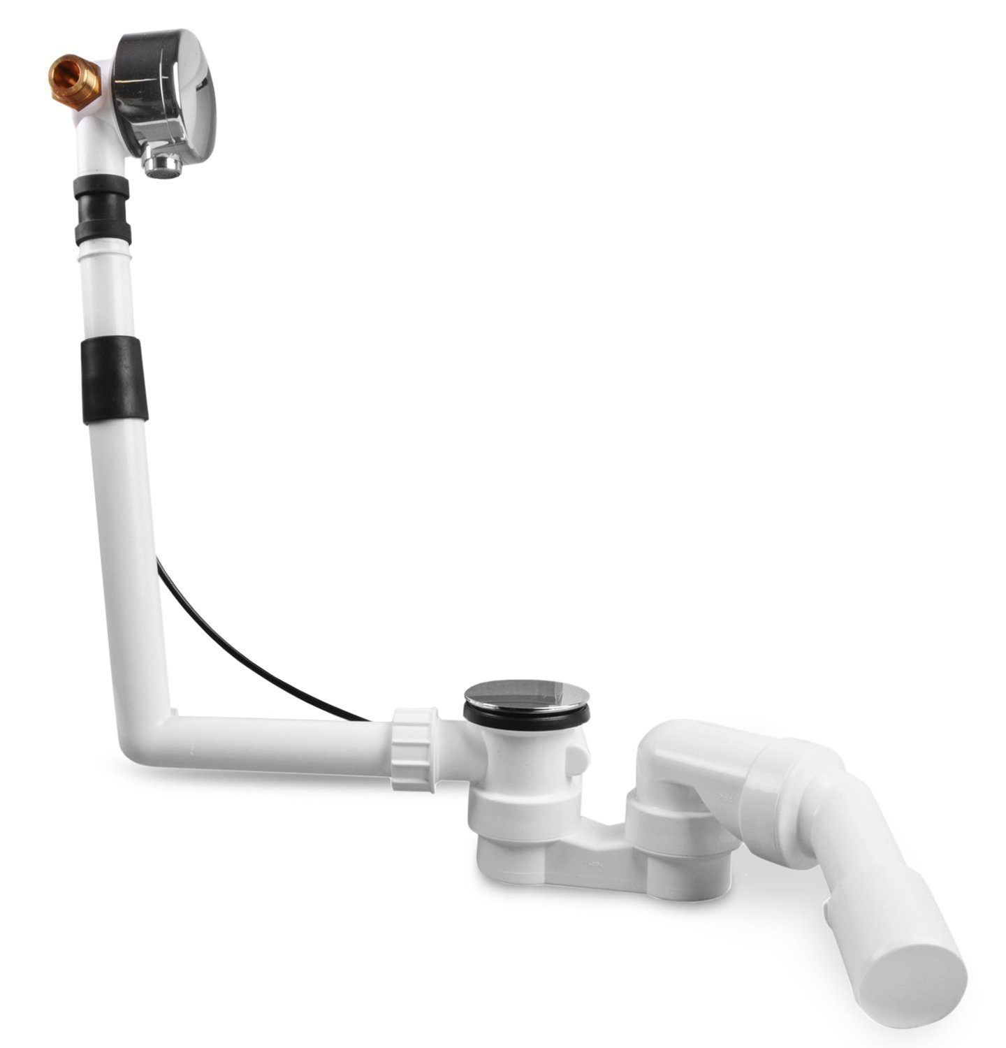 AQUADE Ablaufgarnitur Ab-Überlauf mit Zulauf