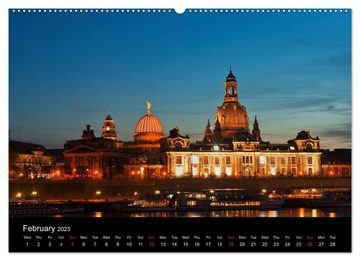 CALVENDO Wandkalender Dresden-Saxony-Germany-Europe / UK-Version (Premium-Calendar 2023 DIN A2 Landscape)