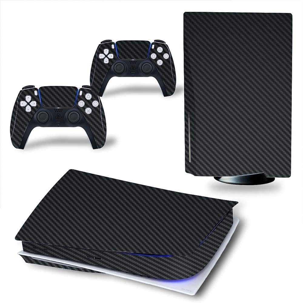 Gamedealer Schutzfolie Gamedealer Playstation 5 Digital Edt Carbon Skin Decal Aufkleber, (Komplettset, Bundle), passgenau für die Playstation 5 Digital Version