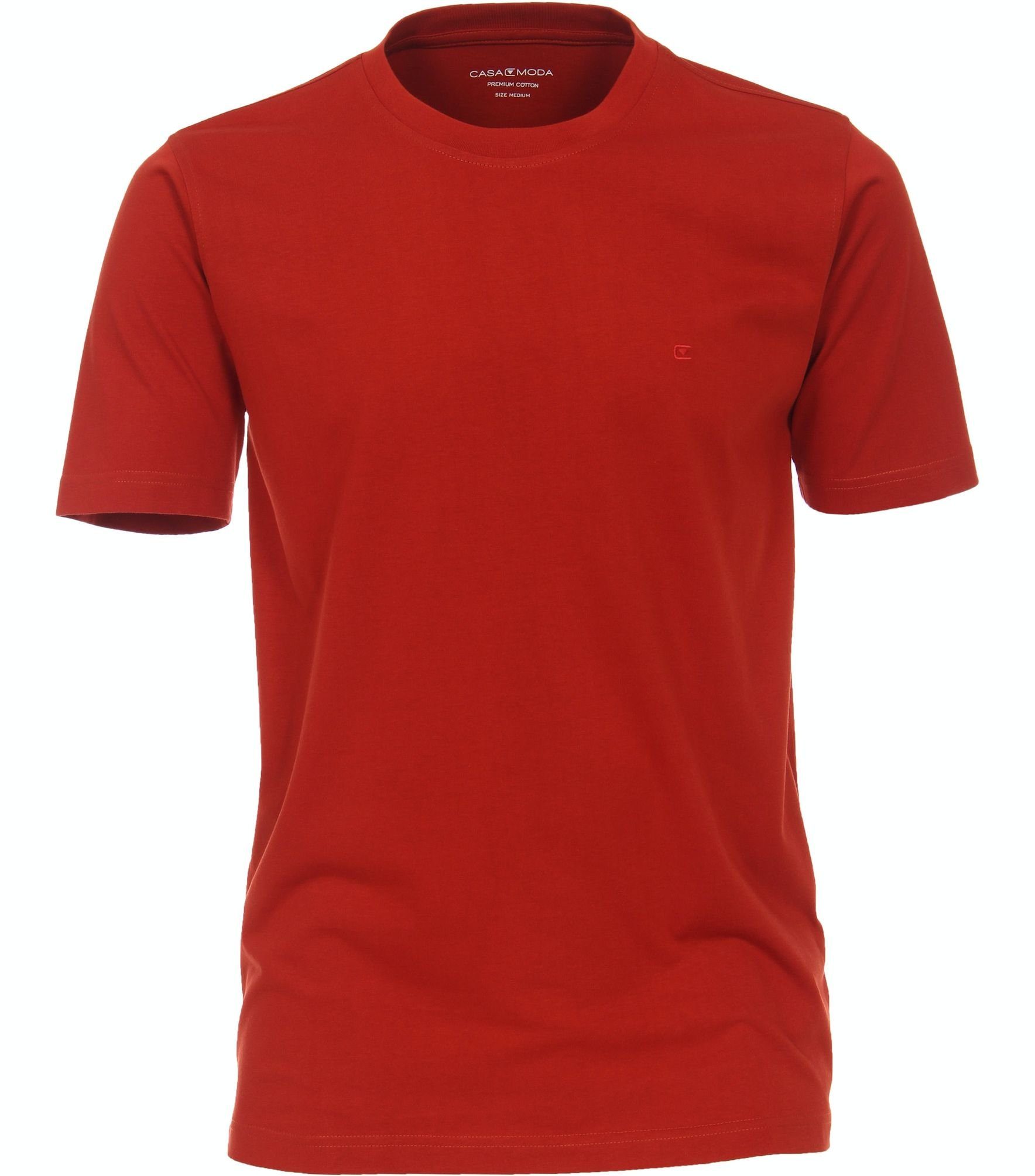 CASAMODA T-Shirt T-Shirt unifarben 004200 orange (492)