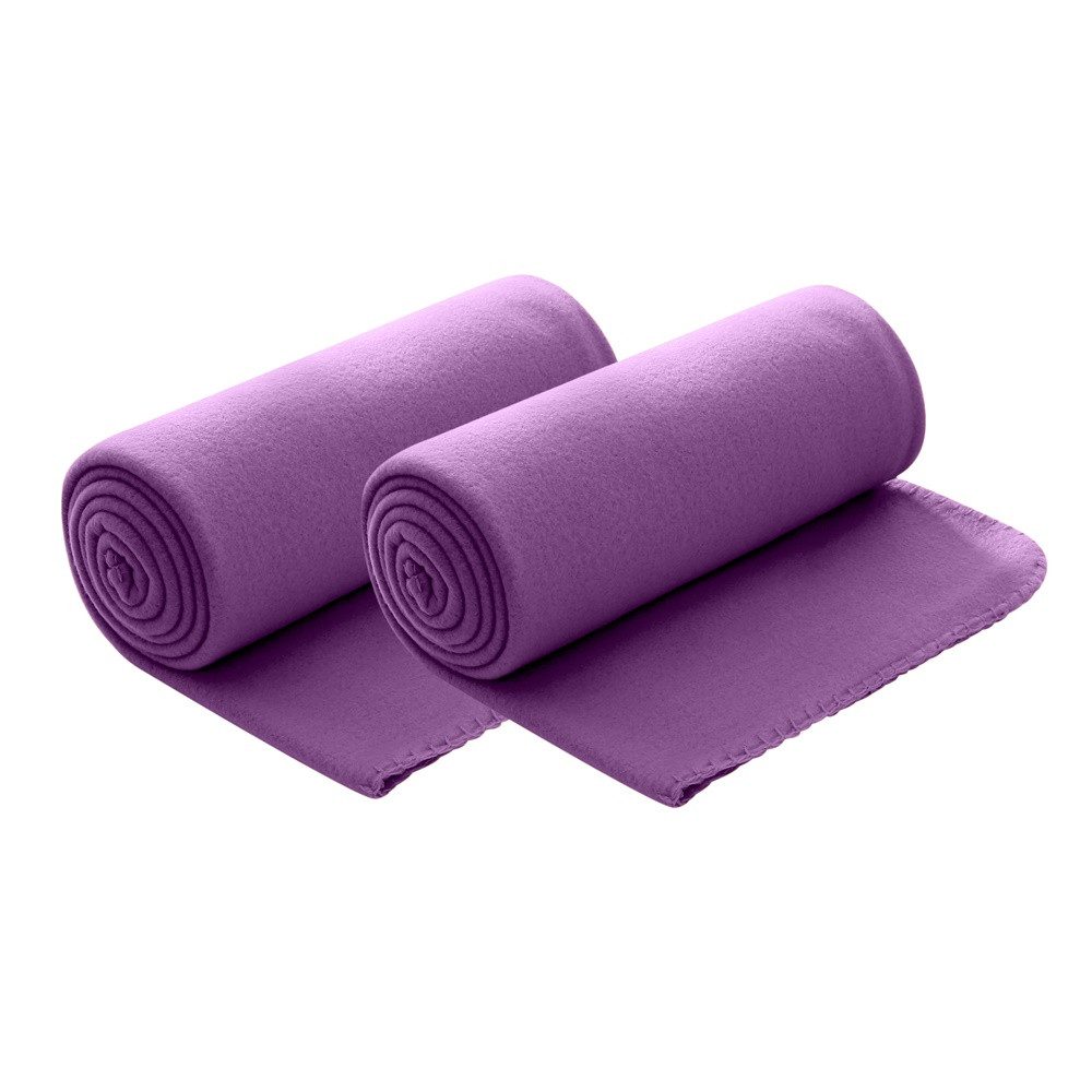 Wohndecke Polar-Fleece, wometo, OEKO-TEX®, 2 Fleecedecken mit Kettel-Rand & Anti-Pilling