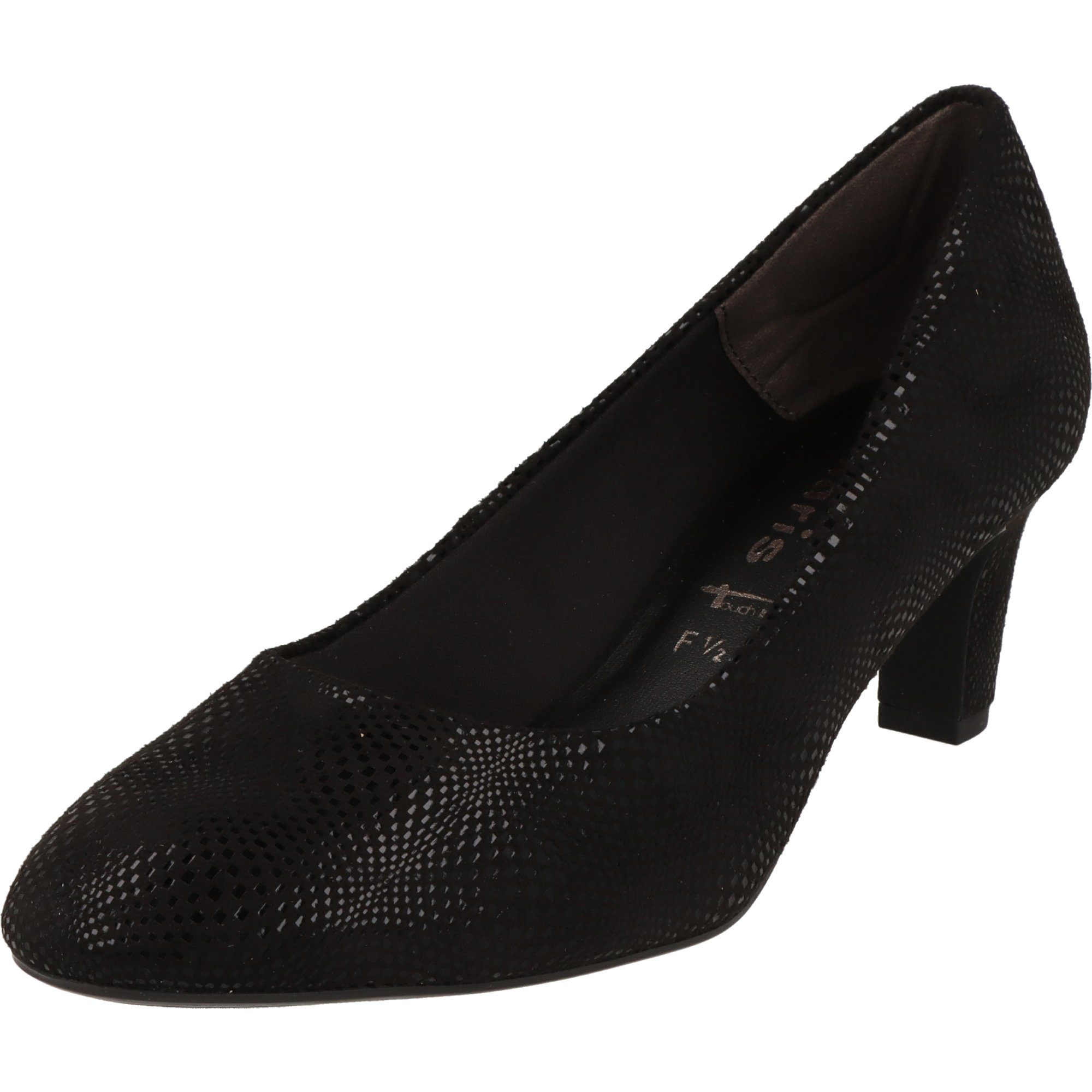 Tamaris Vegan 1-22418-20 Damen Schuhe elegante Pumps Black Struct.