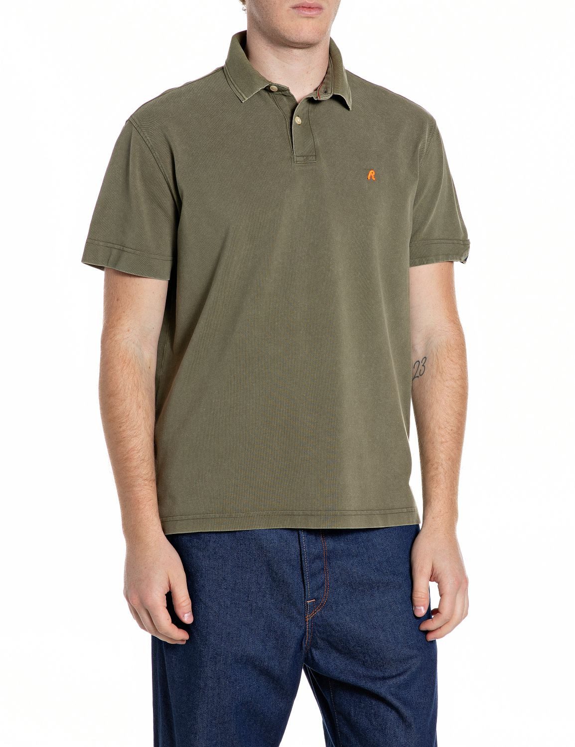 Replay Poloshirt aus Baumwollpiqué, Regular Fit