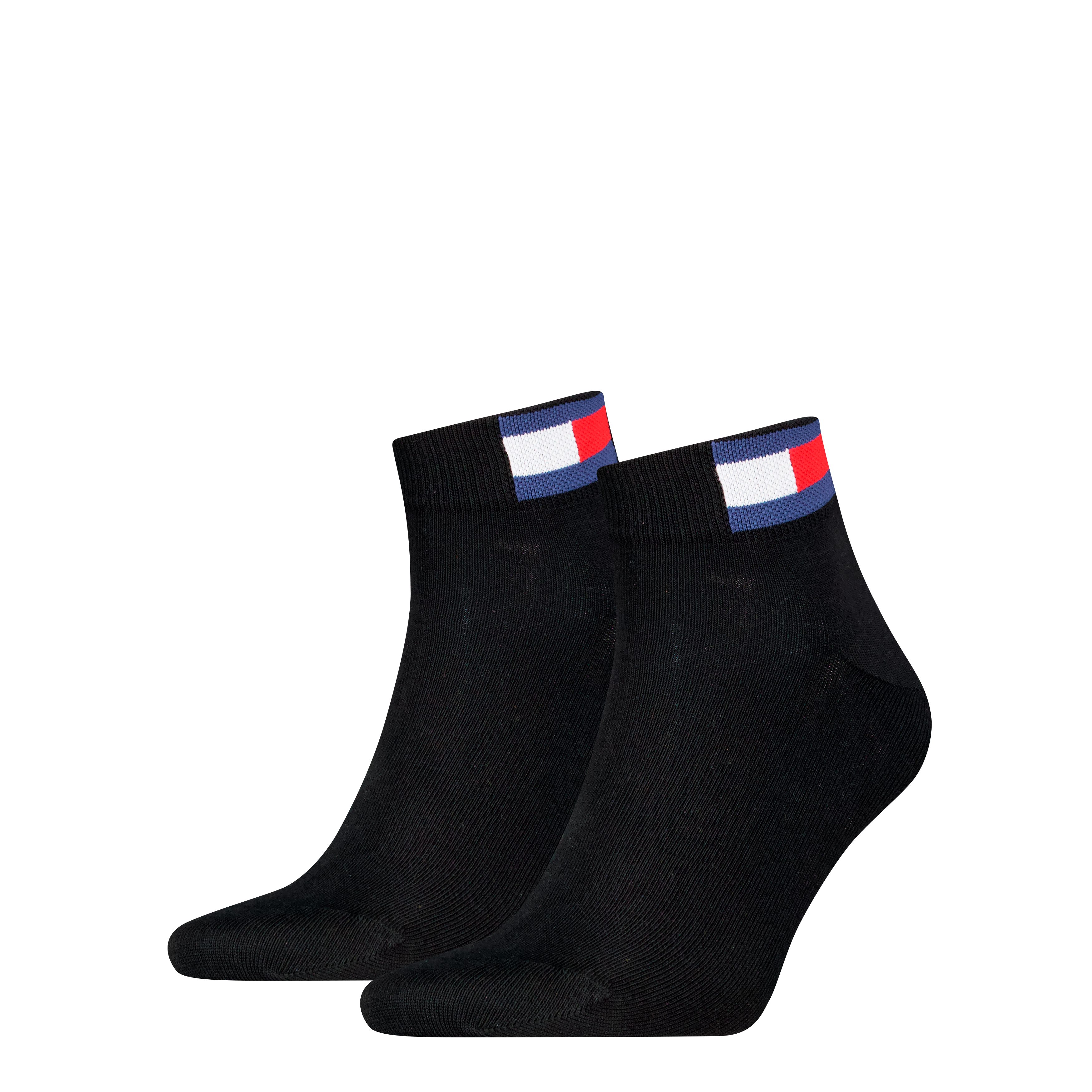 Tommy Hilfiger Kurzsocken TH UNI TJ QUARTER 2P FLAG (2 Paar) Verstärkte Fer günstig online kaufen