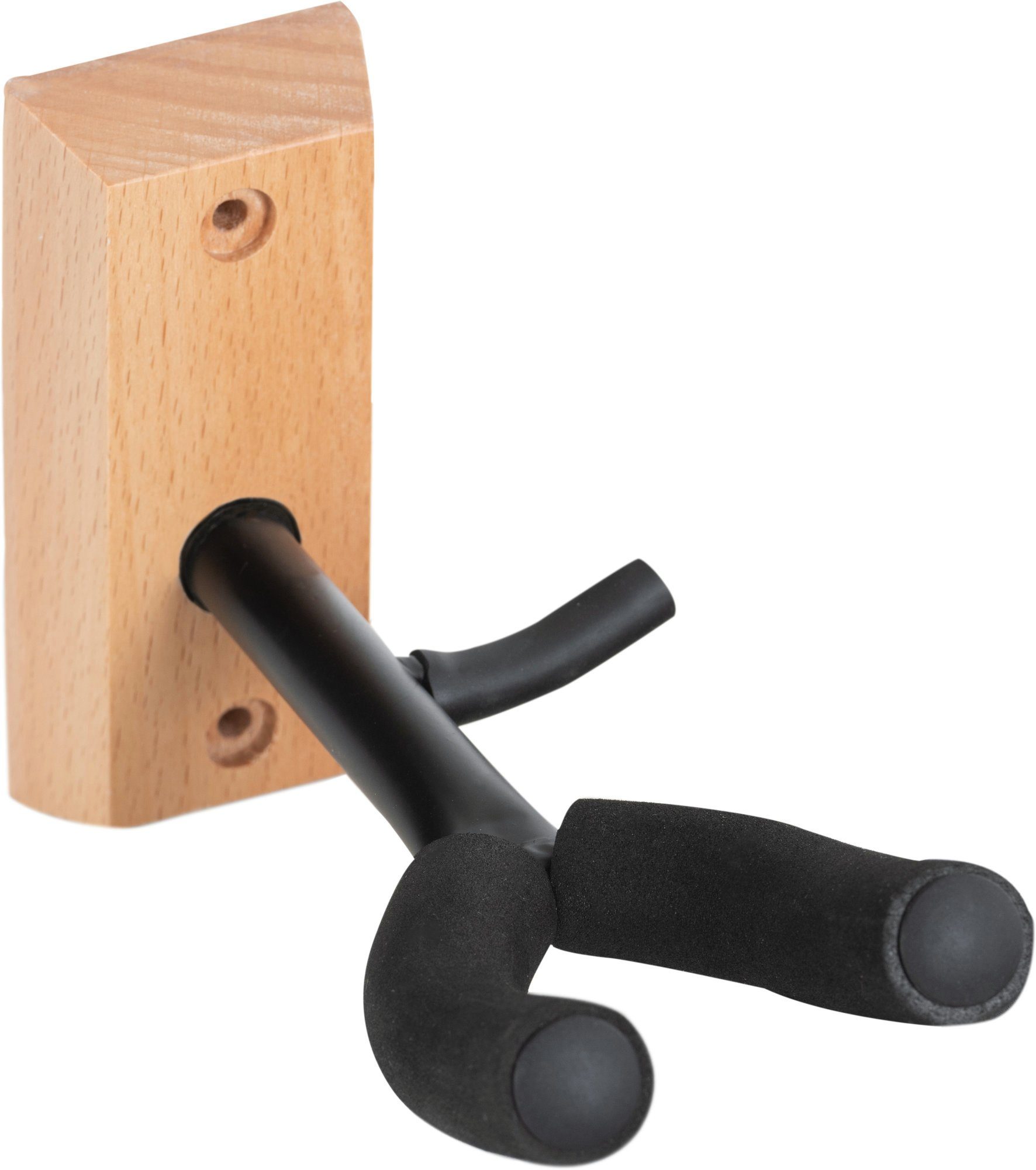 Musikinstrumentenständer Violinen Wandhalter Holz (mit Bogenhalter, moosgummigepolsterte Gabel)