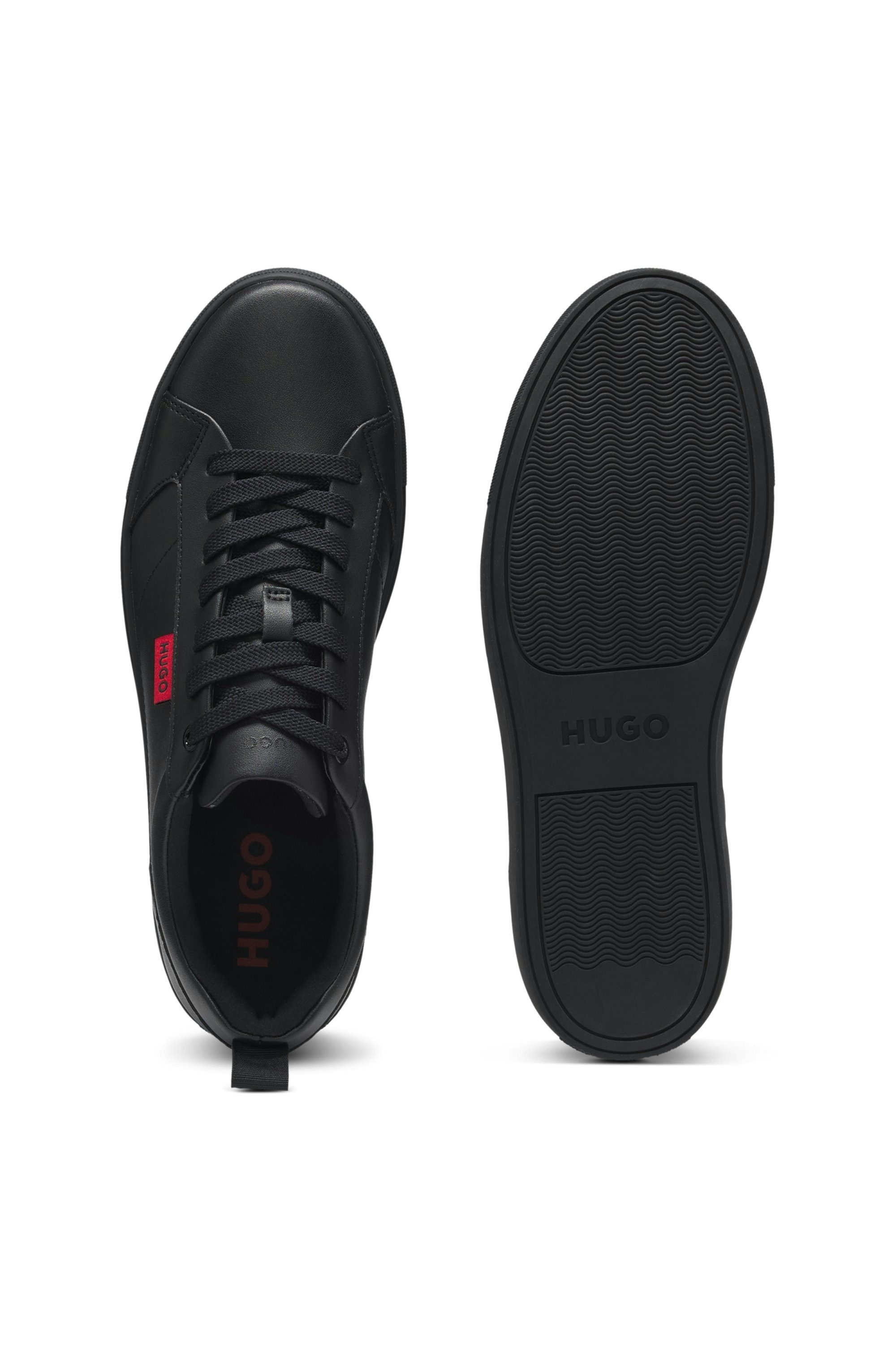 HUGO Morrie Tenn Sneaker, Halbschuh, Freizeitsneaker, Schnürschuh in schmaler Form