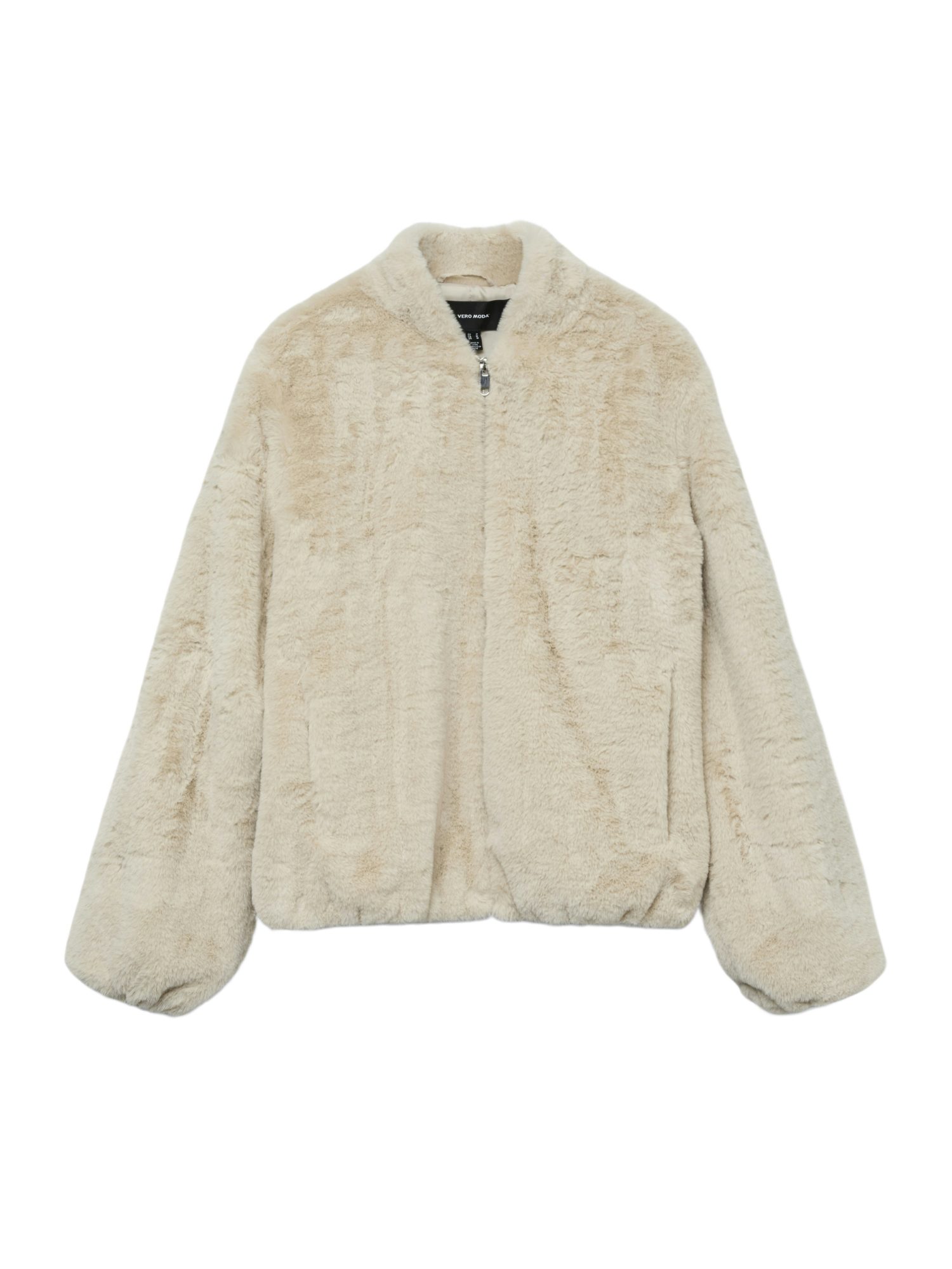 Vero Moda Kurzjacke 2026-4 natur,Outdoor,Polyester,Unifarben,Rundhals,Lang,Regular Fit