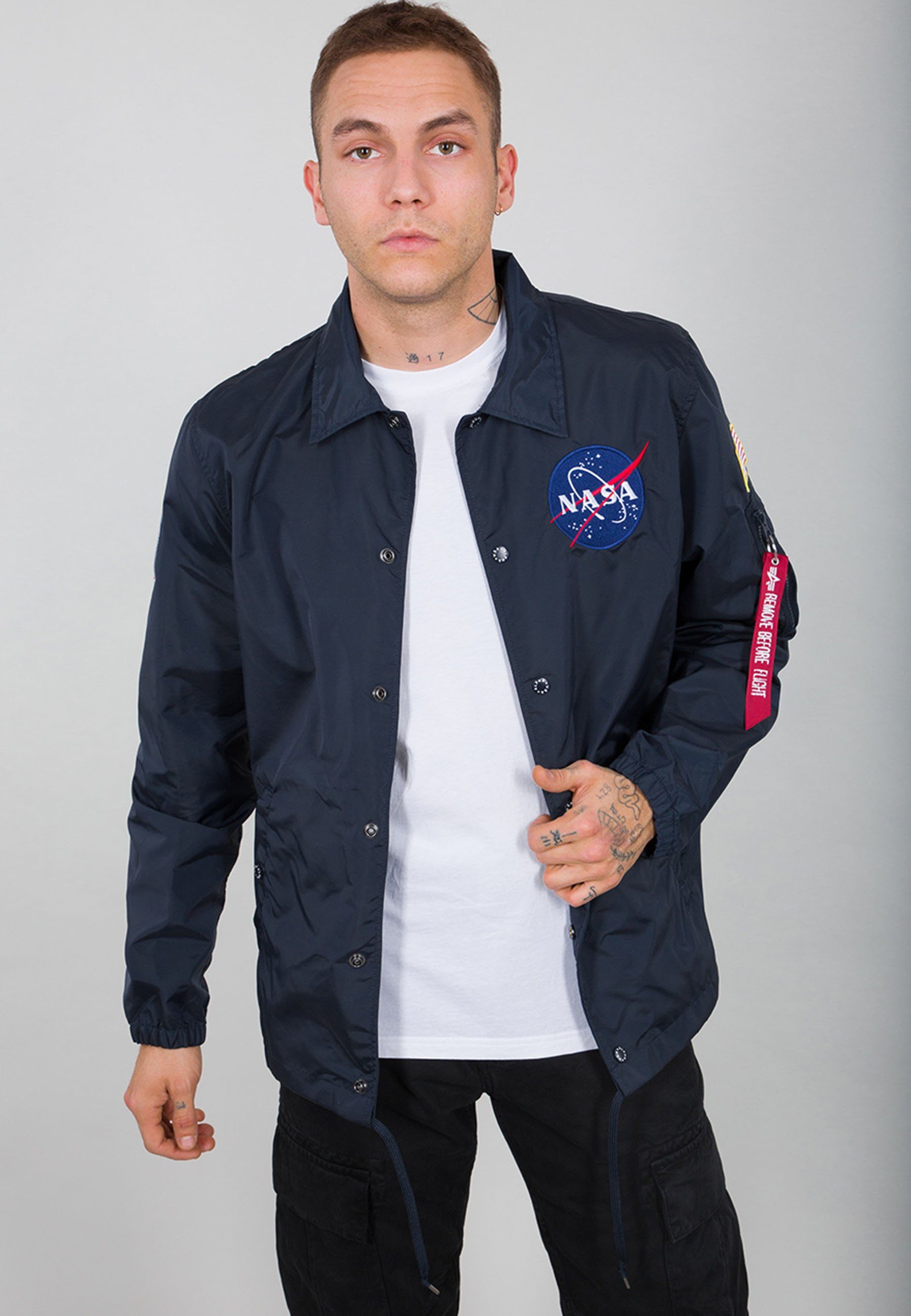 Alpha Industries Bomberjacke Alpha Industries Men - Lightweight Jackets  NASA Coach Jacket, Utility Pocket mit RBF Tag