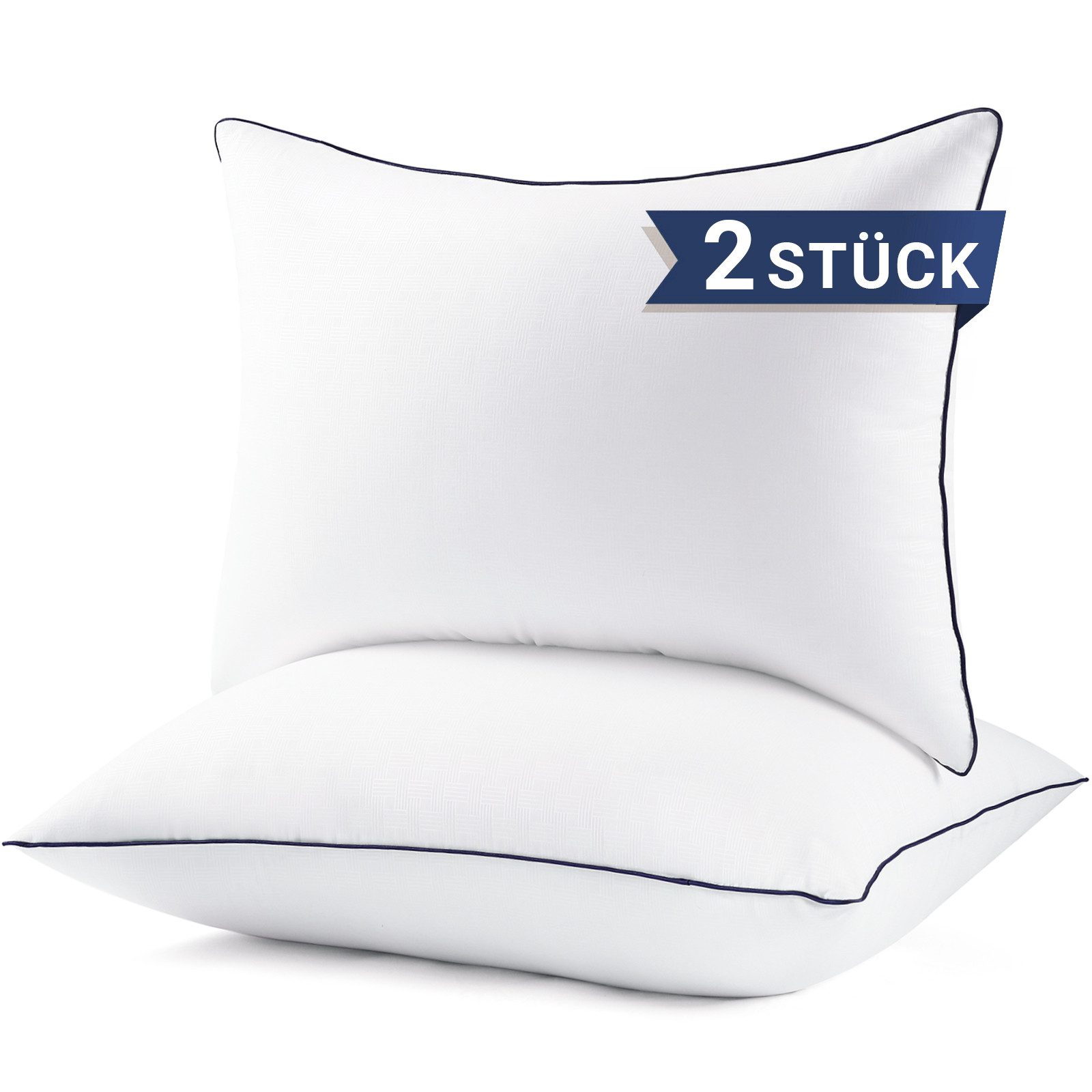 Kopfkissen Kopfkissen 2er Set, 80x80/40x80cm