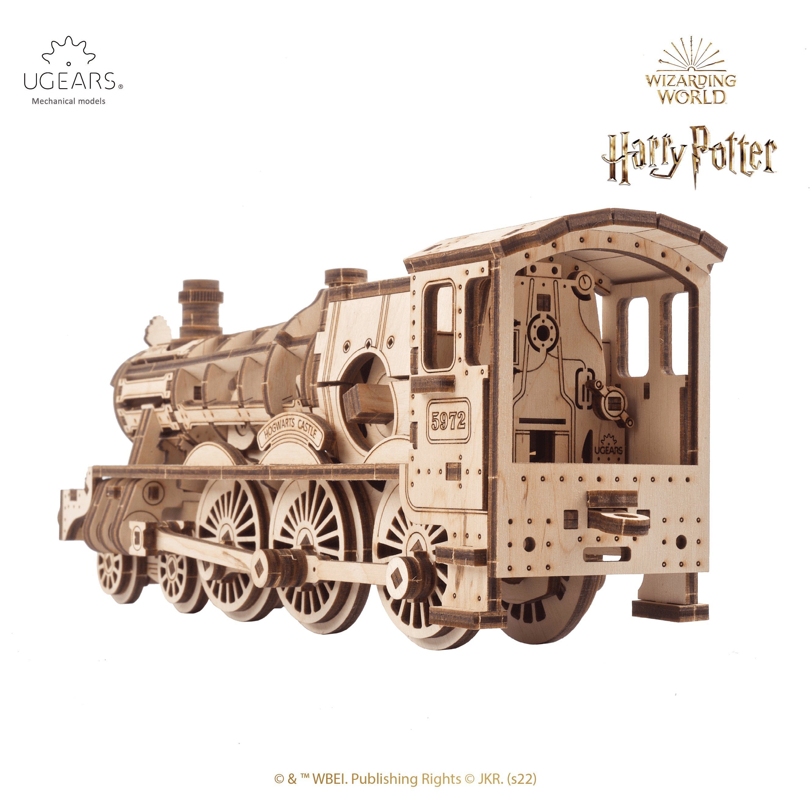 Ugears Hogwarts Puzzle Puzzleteile Harry Express™ Potter Mechanisches UGEARS 504 Holzpuzzle,