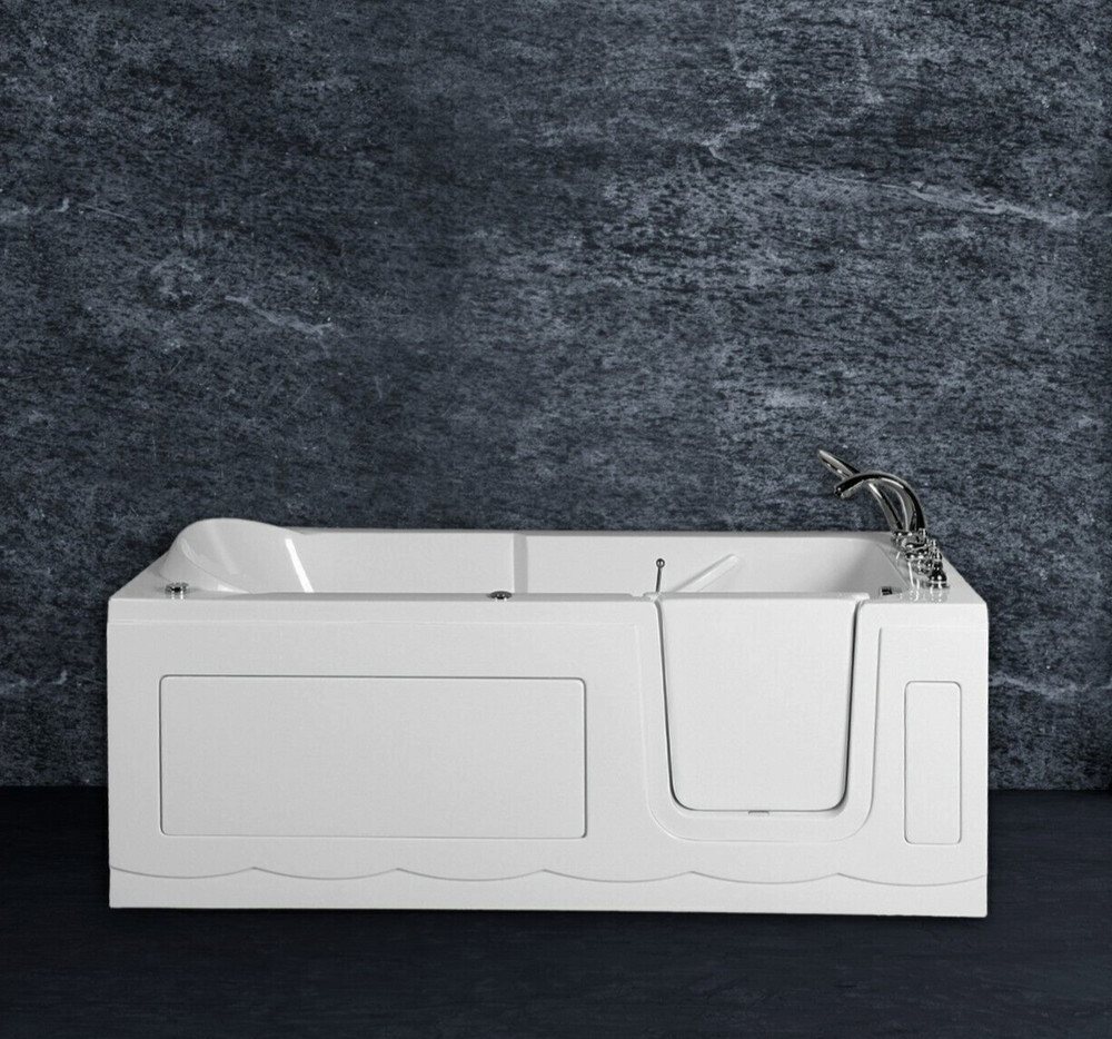 Thumbnail - DEKO VERTRIEB BAYERN Whirlpool-Badewanne Luxus Tür Seniorenbadewanne F2 Senioren Whirlpool Badewanne 170x75