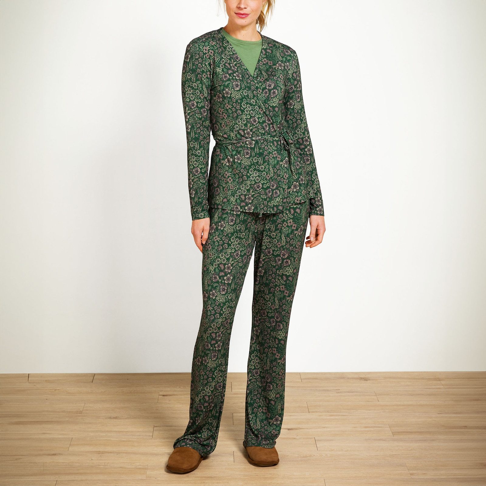 PiP Studio Relaxhose Blake Long Trousers Daisy Dreams mit floralem Muster
