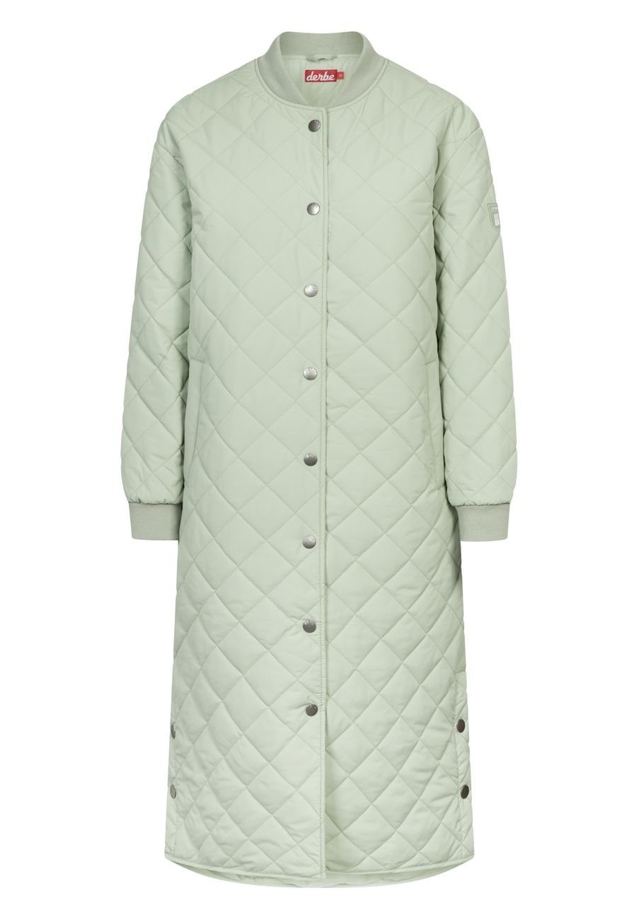 Derbe Sommerjacke Quiltby Long Damen Weste Laurel Green