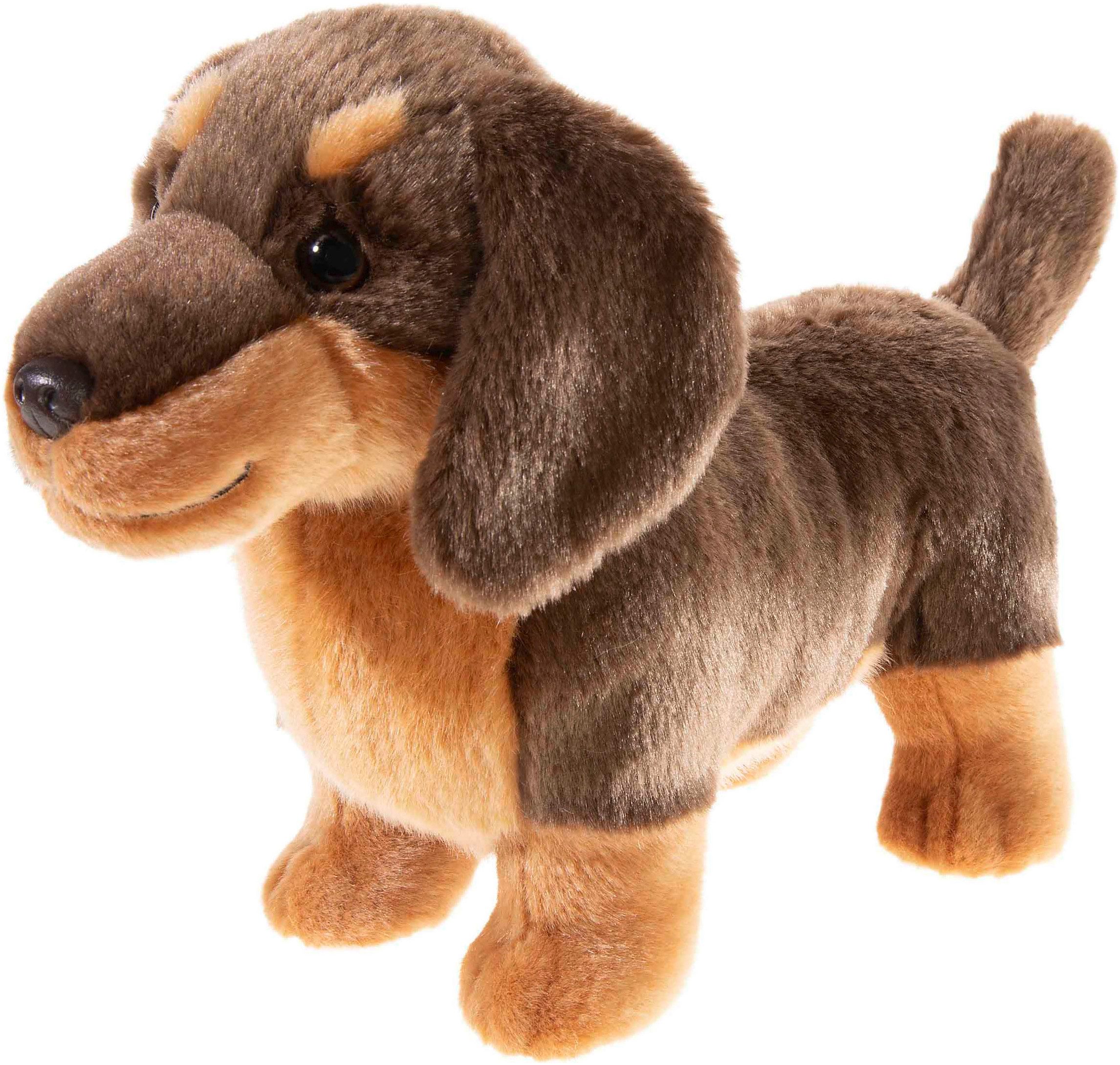 Peluche Heunec Hippo Seduto 28 Cm - Ippopotamo Morbido Marrone Con Narici Color Crema - MISANIMO