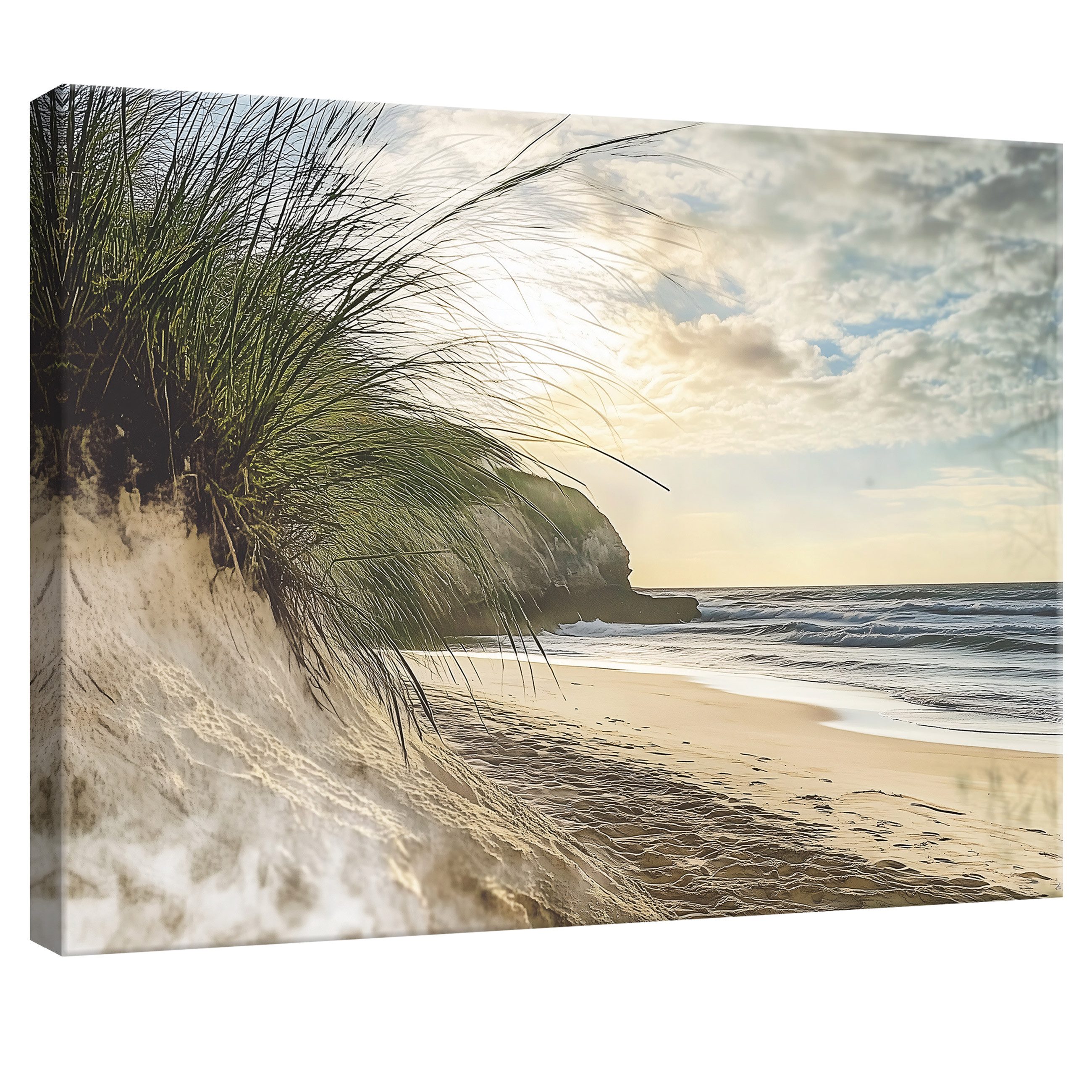 Wallarena Leinwandbild Strand Meer Natur Landschaft günstig online kaufen