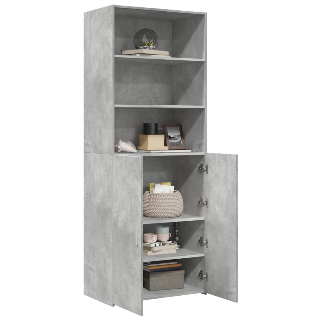 vidaXL Highboard Highboard Betongrau 70x42,5x185 cm günstig online kaufen