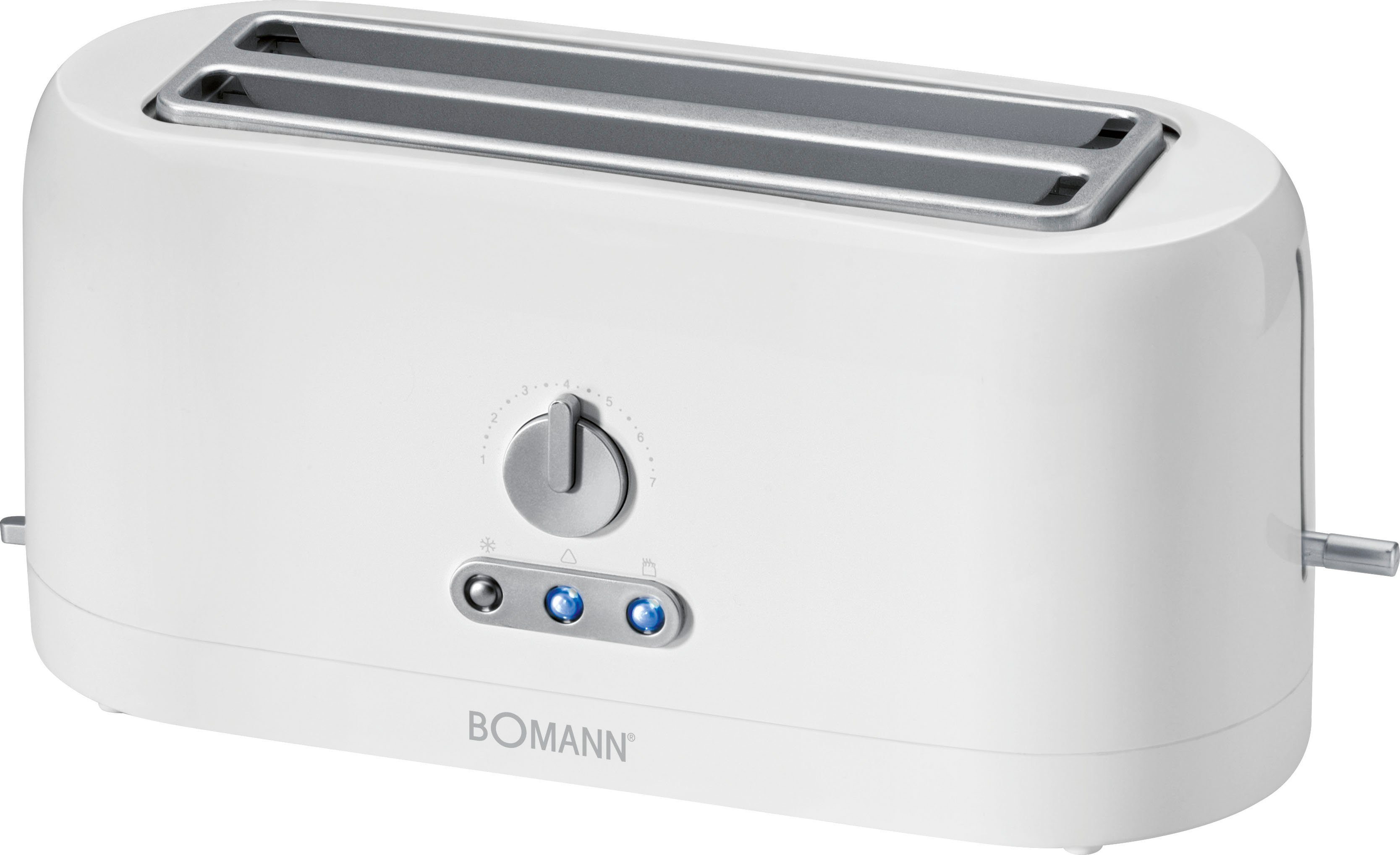 lange Schlitze, W BOMANN 2-in-1-Toaster TA 1400 245, 2