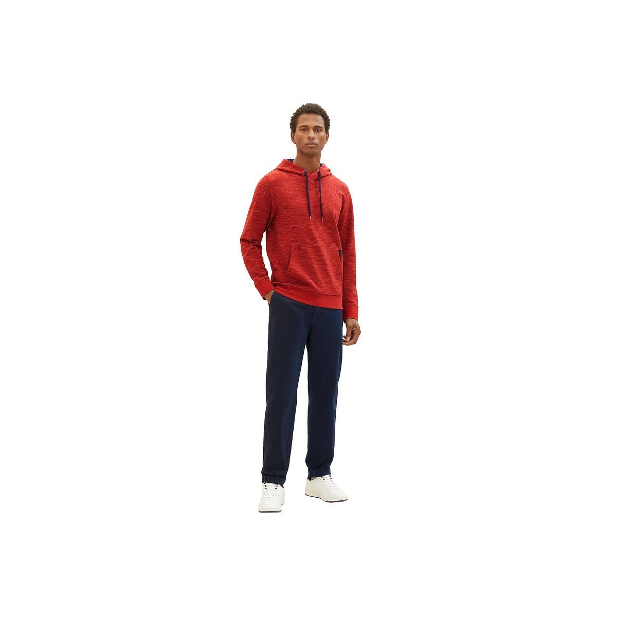 TOM TAILOR red velvet Sweatshirt (1-tlg) spac soft rot