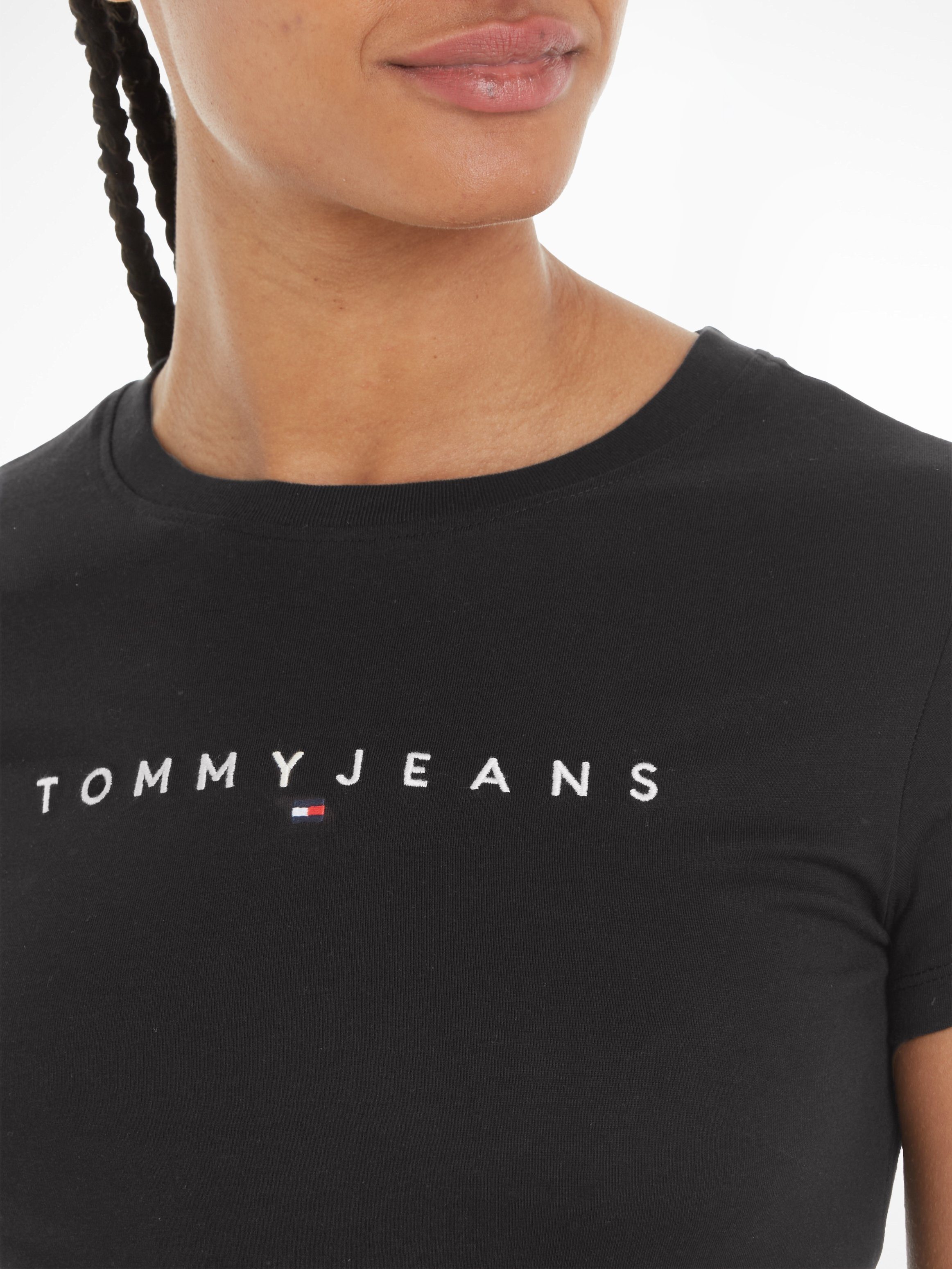 T-Shirt EXT TEE Tommy Jeans LINEAR SLIM Curve TJW SS