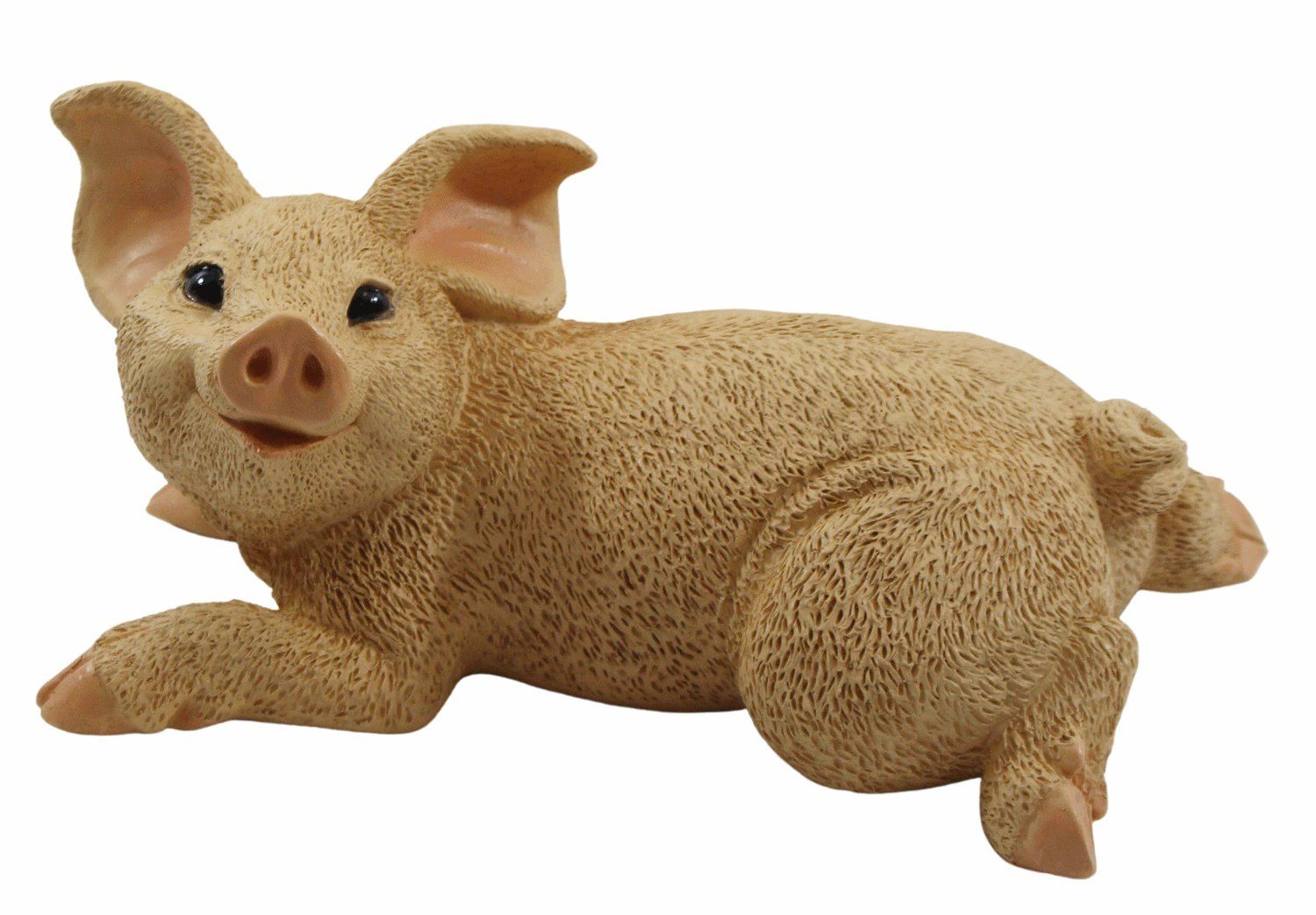 Castagna Tierfigur Dekofigur Schwein Ferkel liegend natur Kollektion Castagna H 10 cm