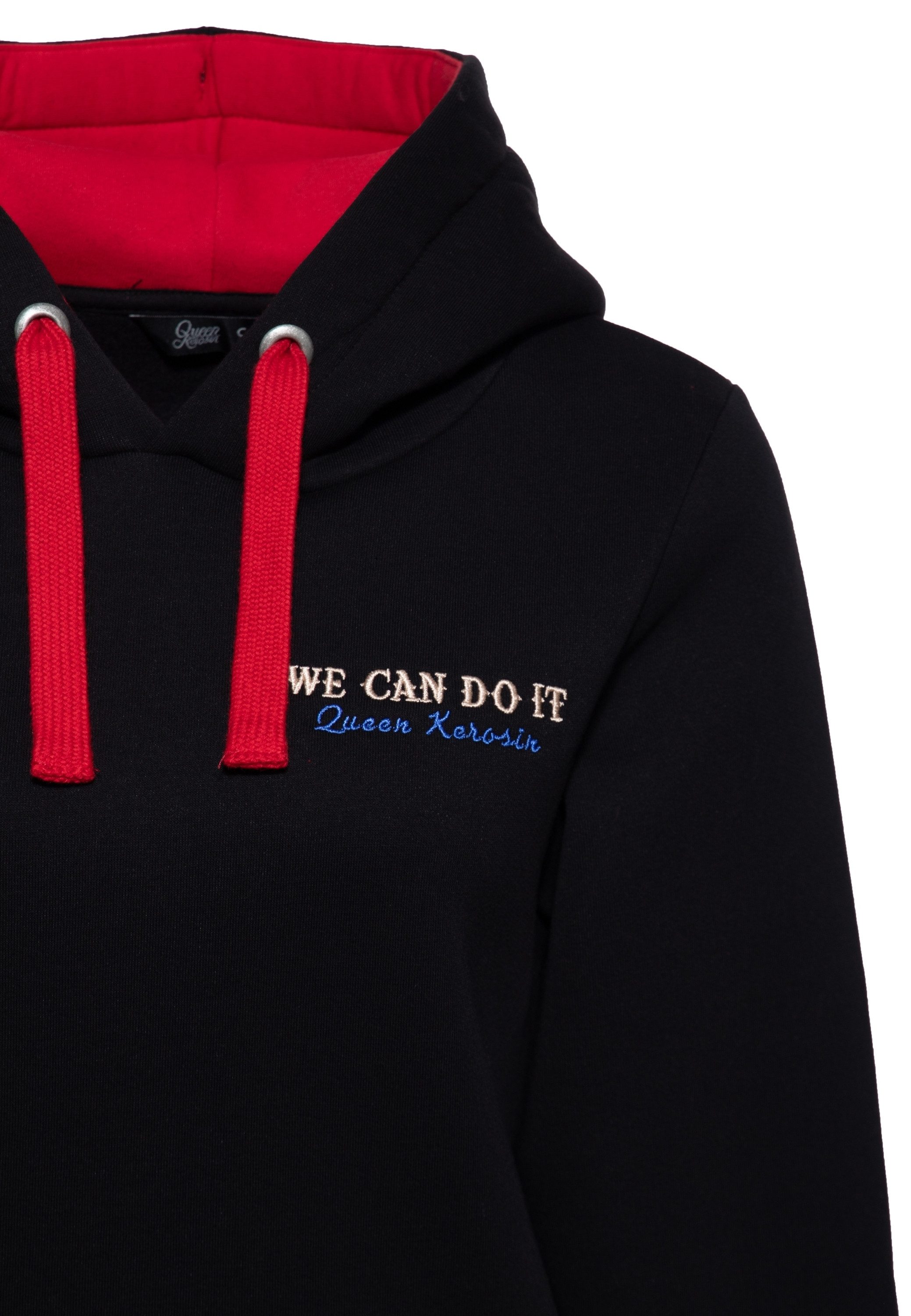QueenKerosin Kapuzenpullover We Can Do it (1-tlg) mit plakativem Rückenprint