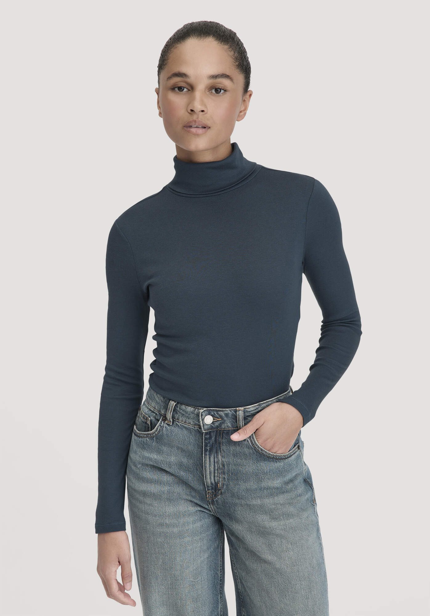 Hessnatur T-Shirt Fitted aus Bio-Baumwolle und TENCEL™ Modal (1-tlg)