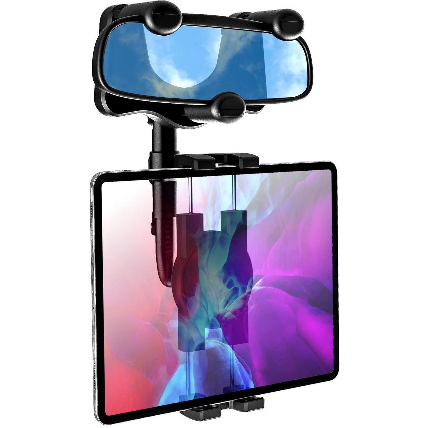 LuxusKollektion Tablet-Halterung Rückspiegel Tablet Halterung Auto LKW Drehbar 4-11 Zoll 3 Ecken