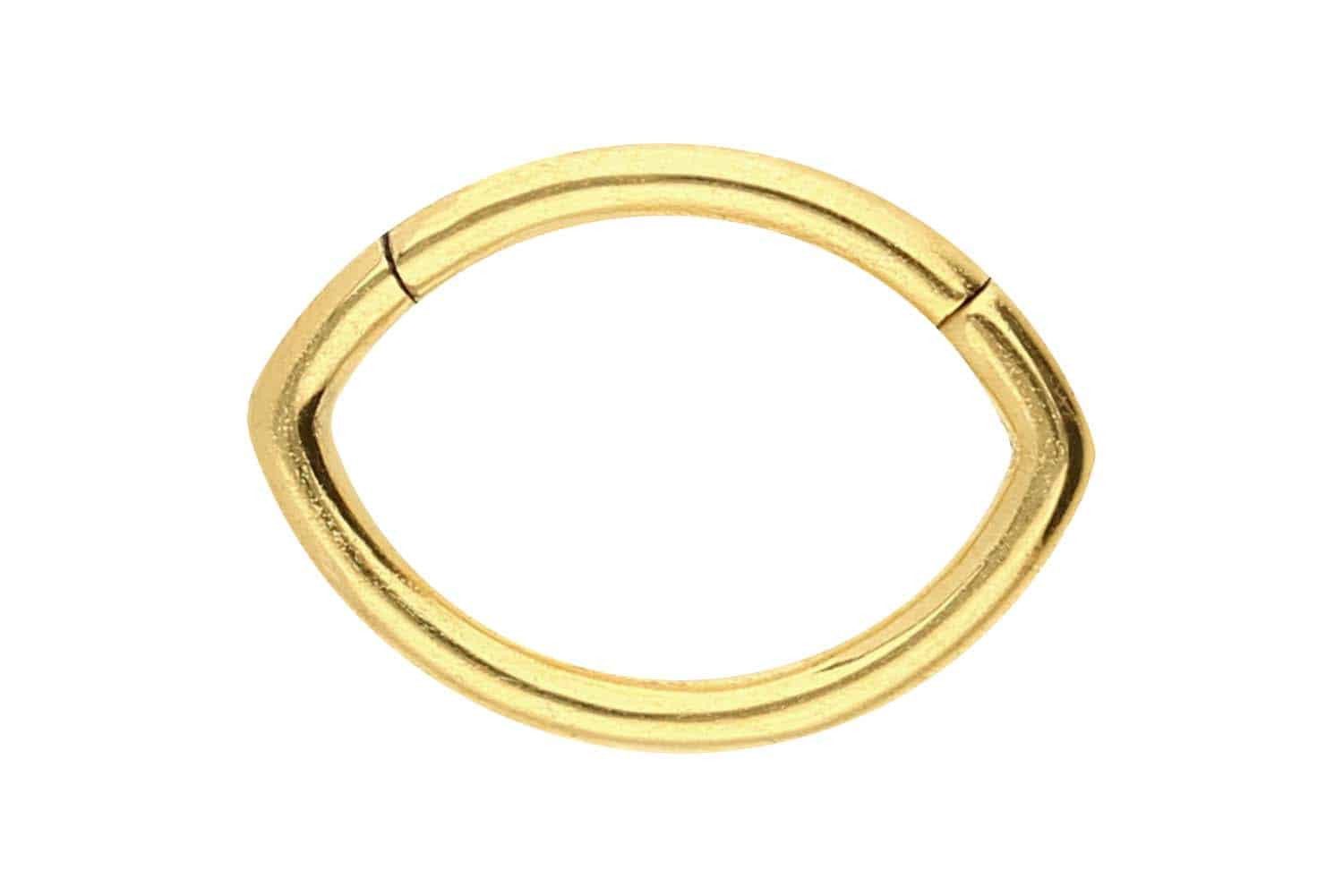 Piercing-Set Chirurgenstahl Segmentring Clicker OVAL
